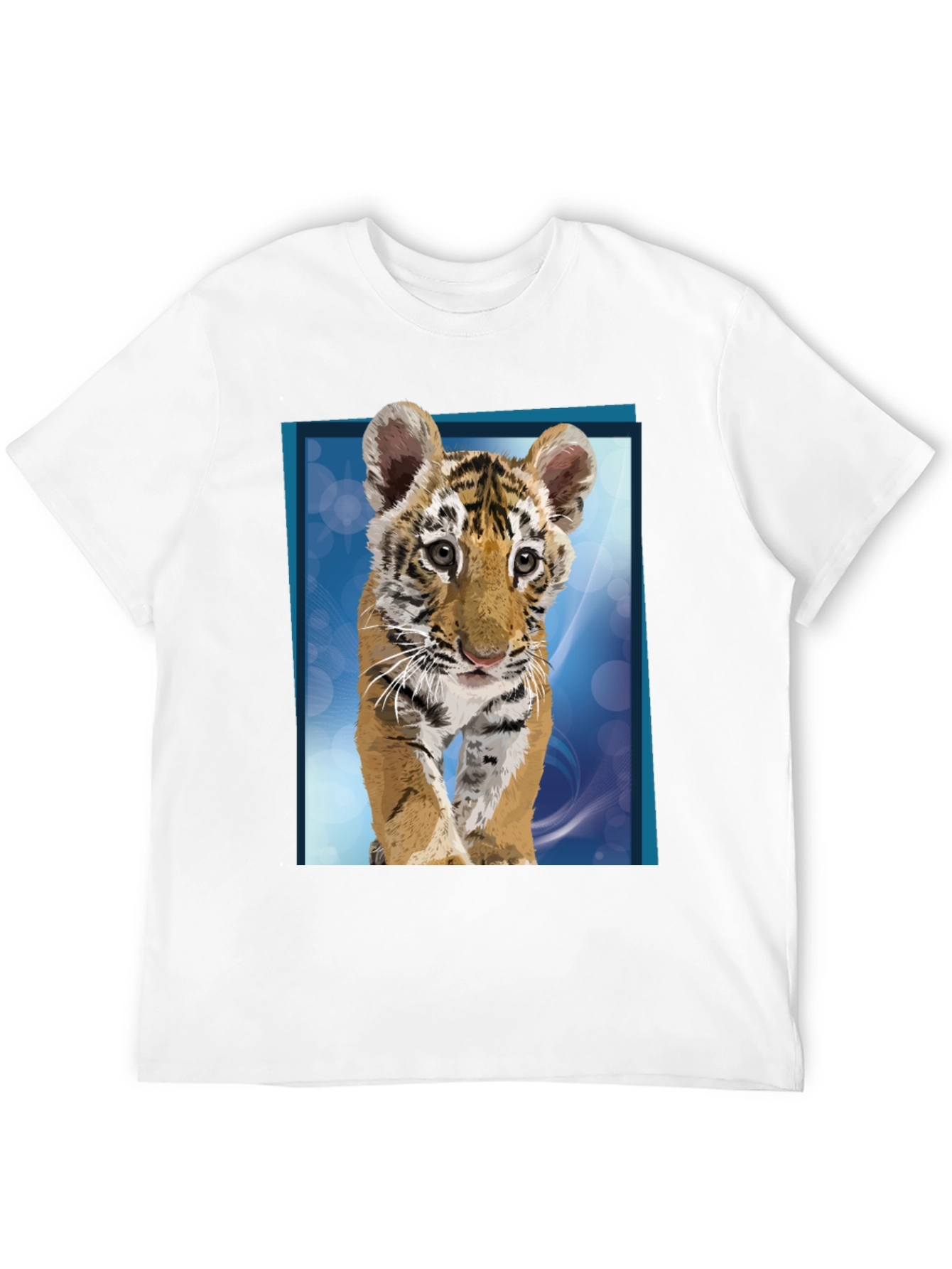 Tiger Cub Graphic Tee - Black Cotton T-Shirt