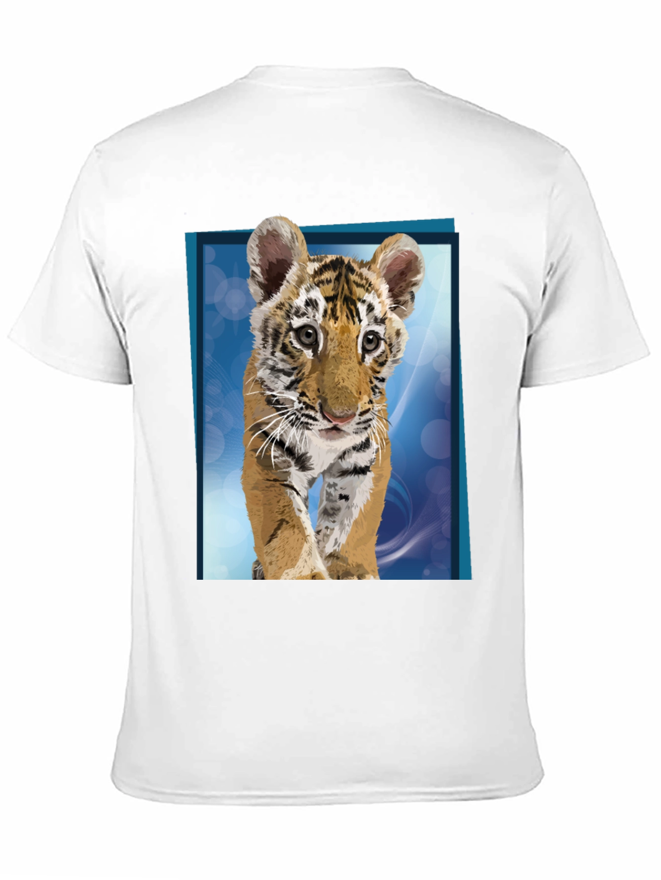 Tiger Cub Graphic Tee - Black Cotton T-Shirt