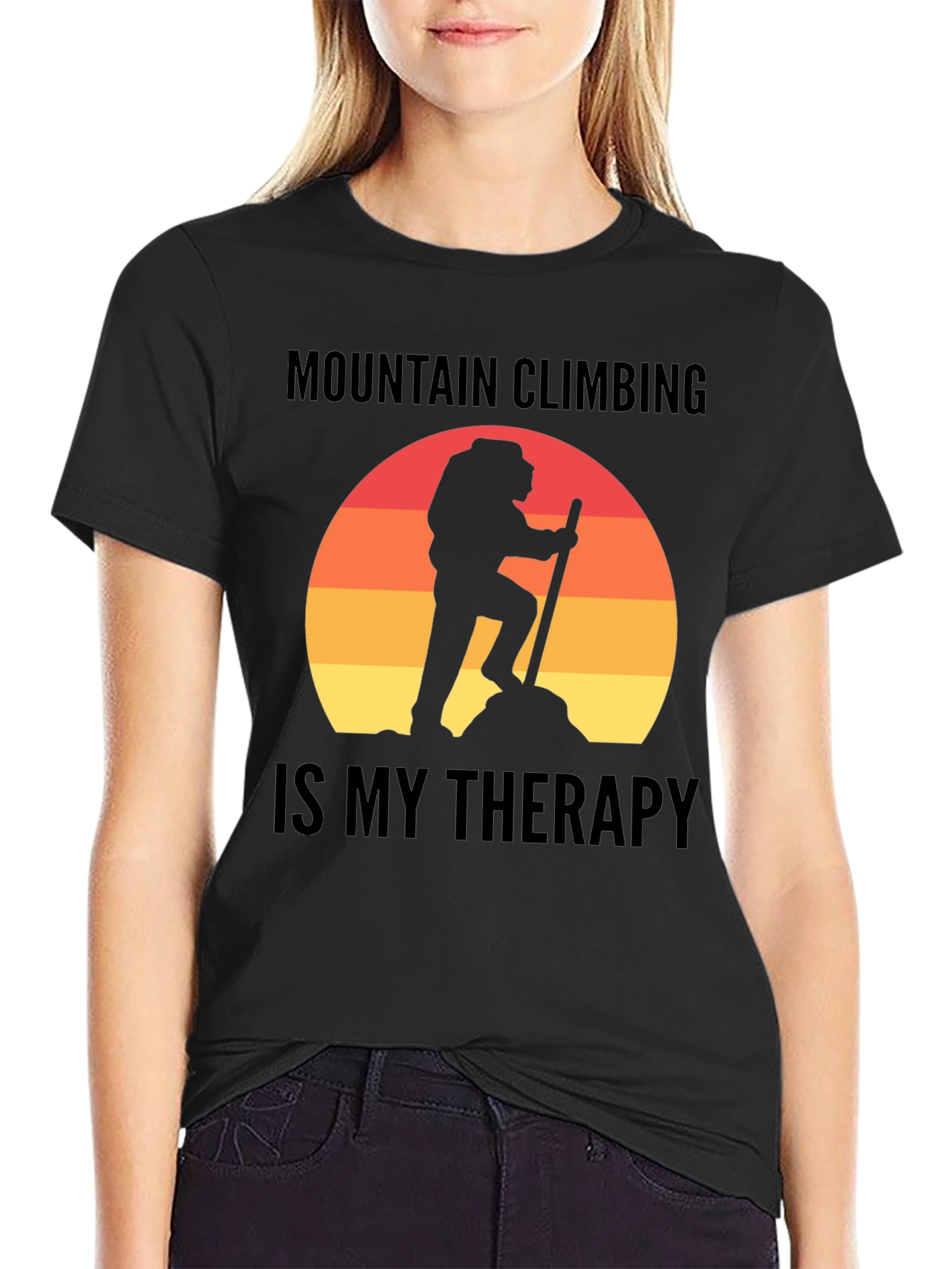 Mountain Climbing Therapy T-Shirt - Hiking Adventure Tee