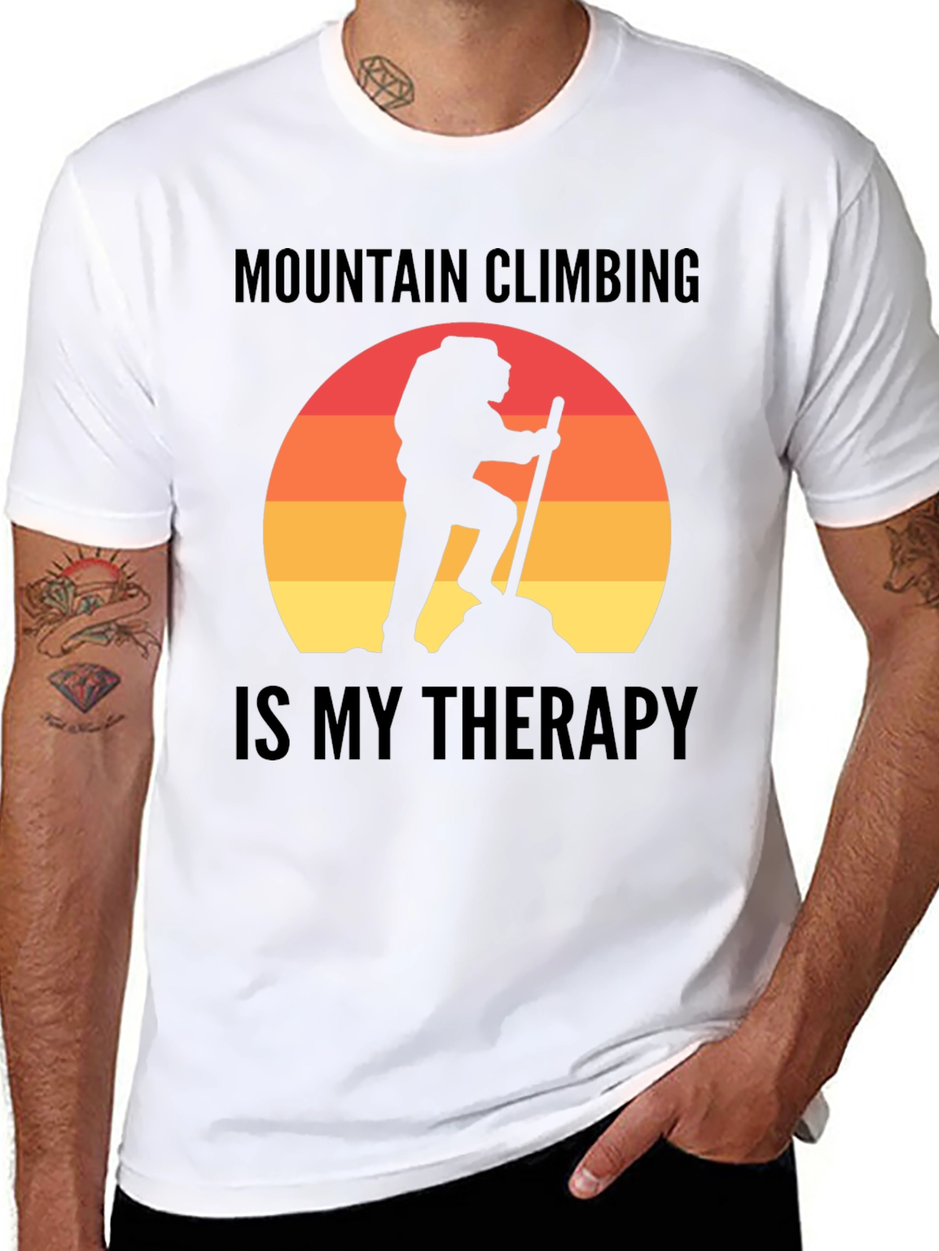 Mountain Climbing Therapy T-Shirt - Hiking Adventure Tee