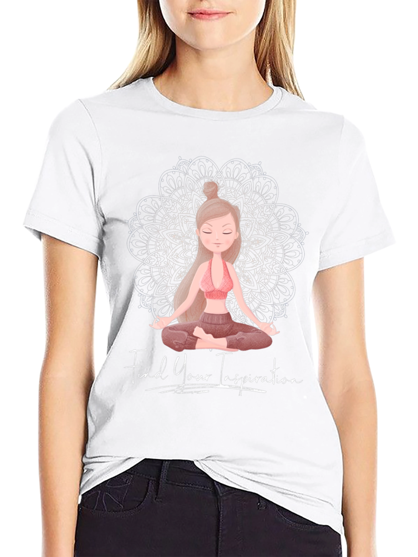 Inspirational Yoga Graphic Tee - Find Your Inspiration
