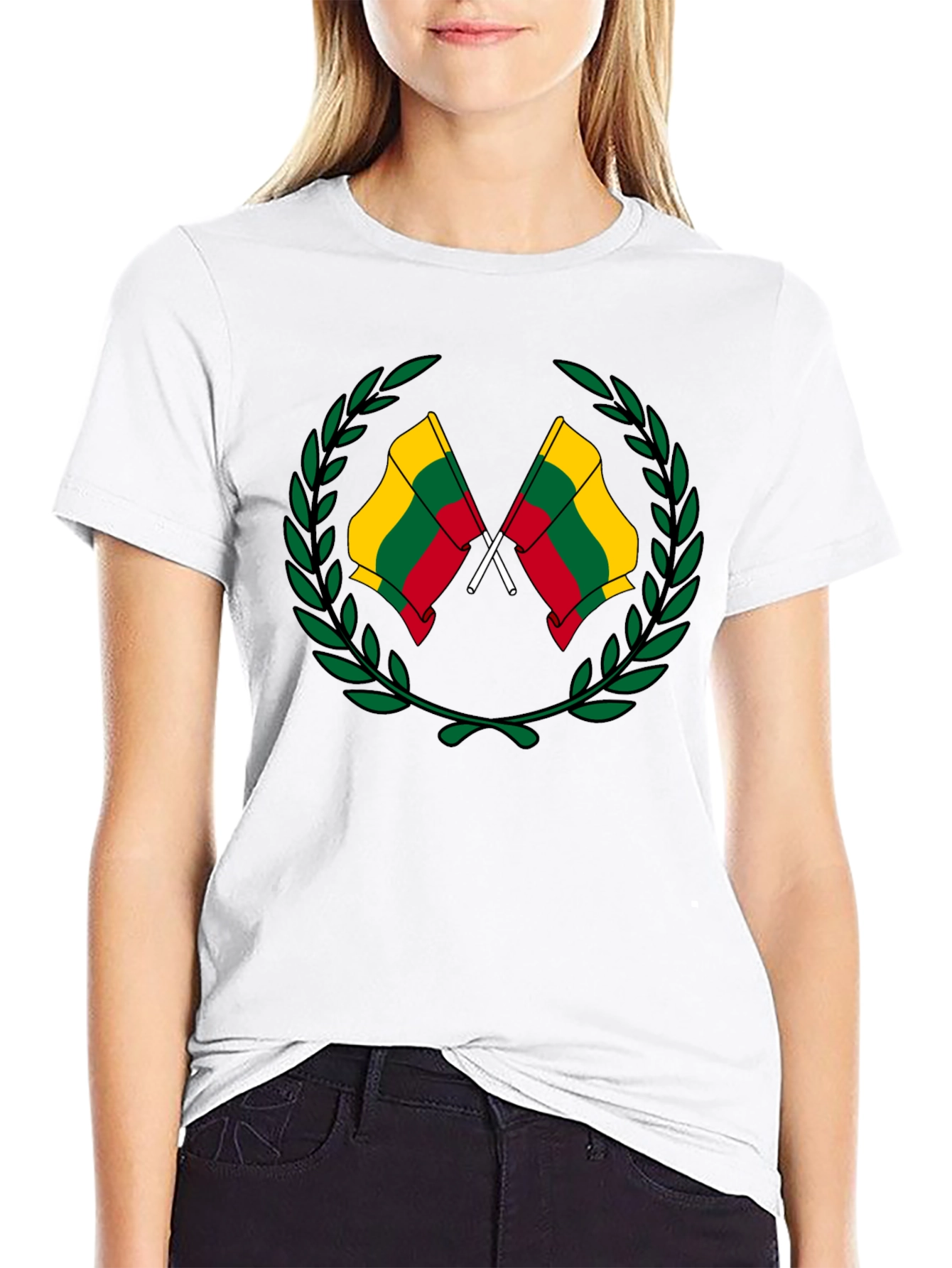 Lithuanian Flag T-Shirt - Black Graphic Tee