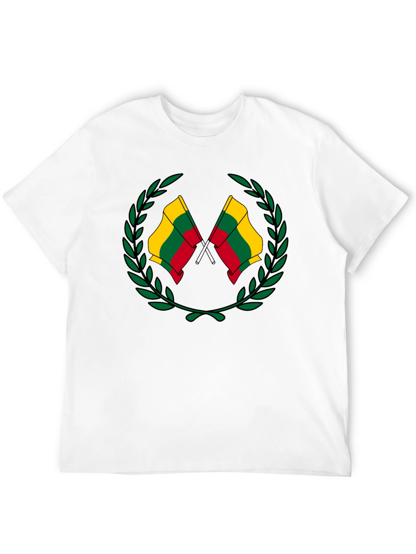Lithuanian Flag T-Shirt - Black Graphic Tee
