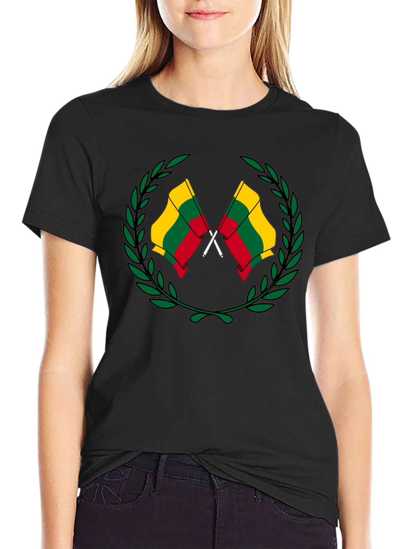 Lithuanian Flag T-Shirt - Black Graphic Tee