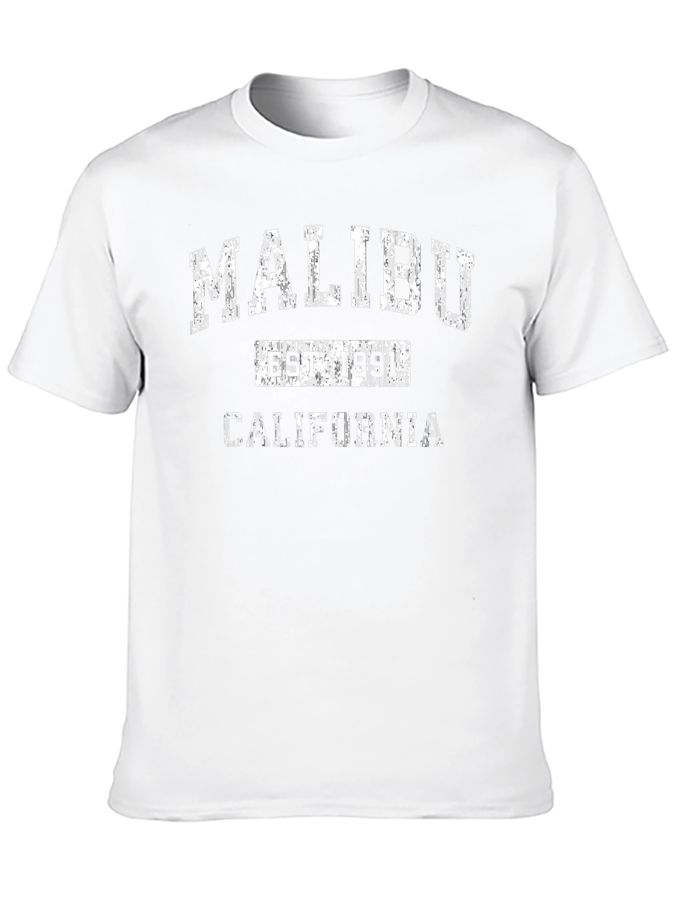 Malibu California EST 1991 Black T-Shirt