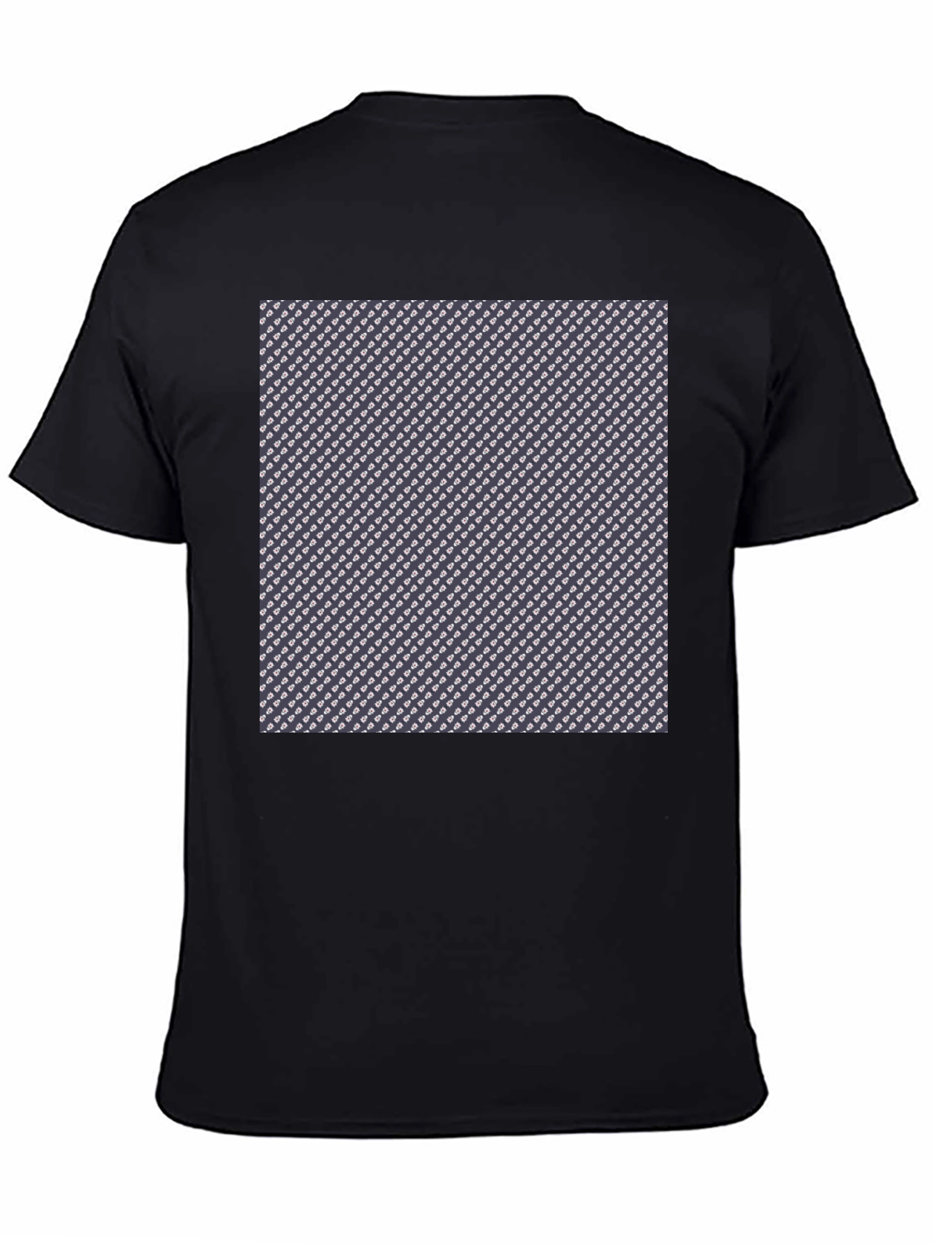 Patterned Print Crew Neck T-Shirt