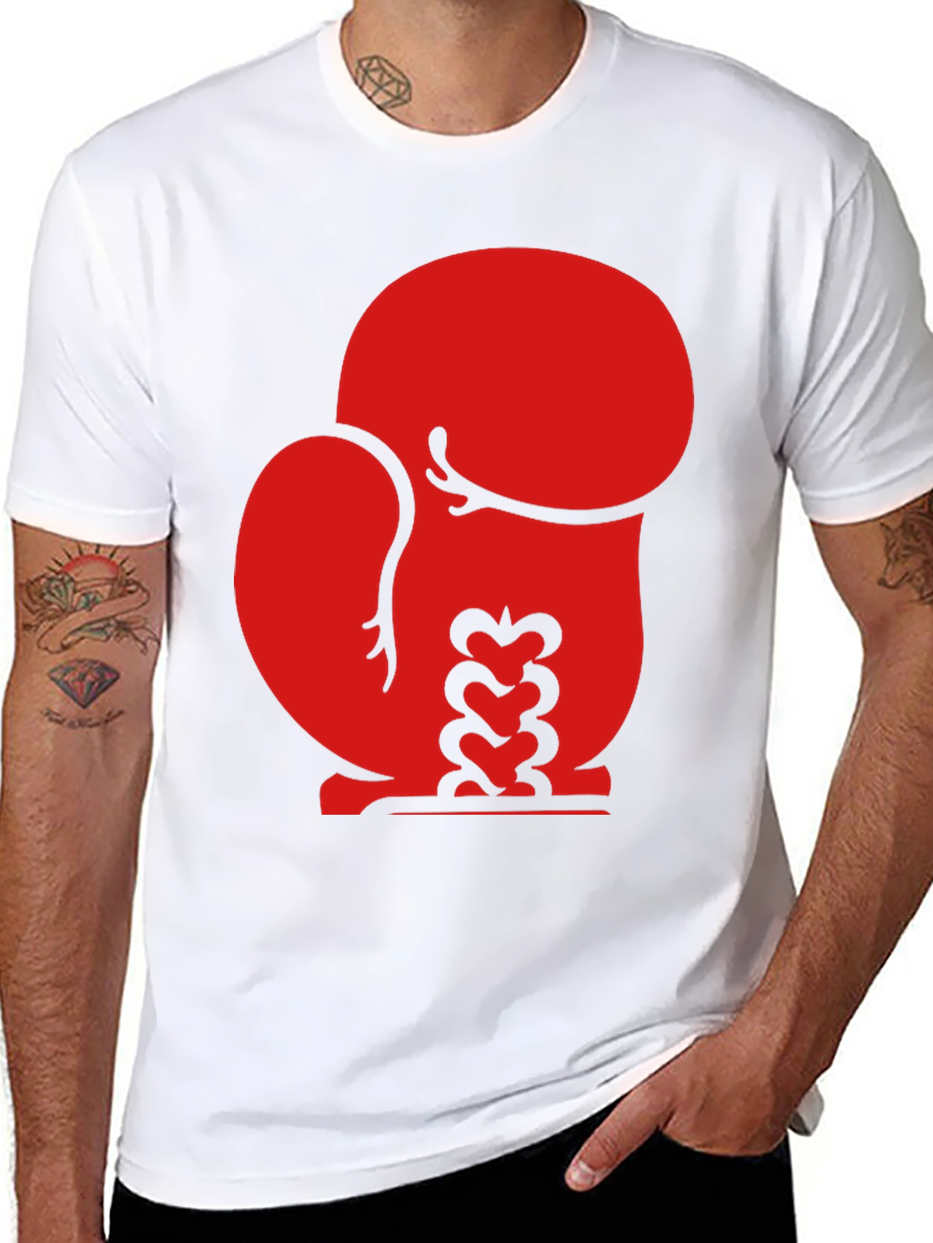 Boxing Glove Graphic T-Shirt - Soft Cotton