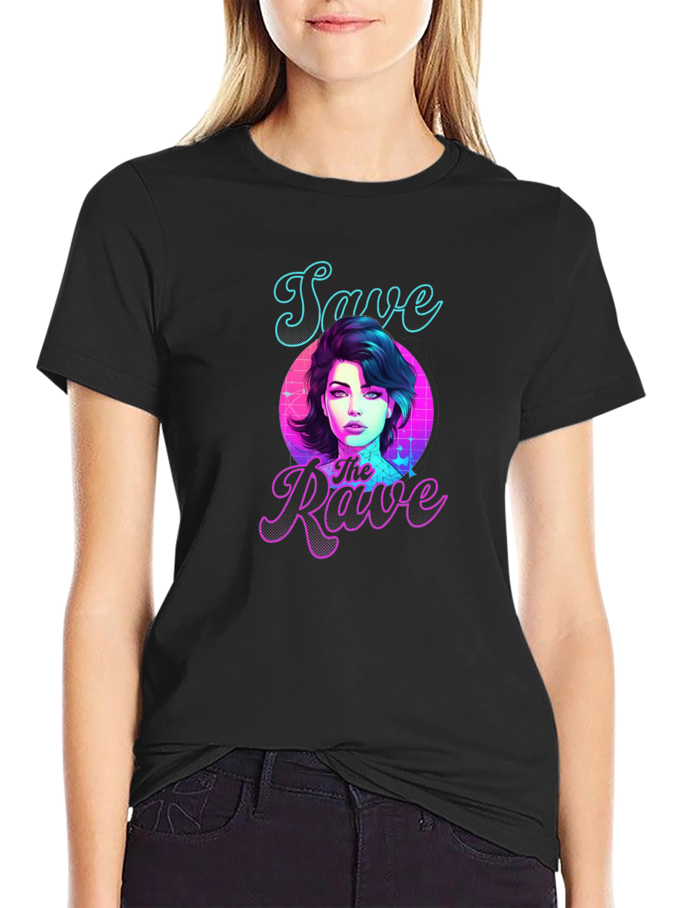 Save the Rave Retro Graphic T-Shirt