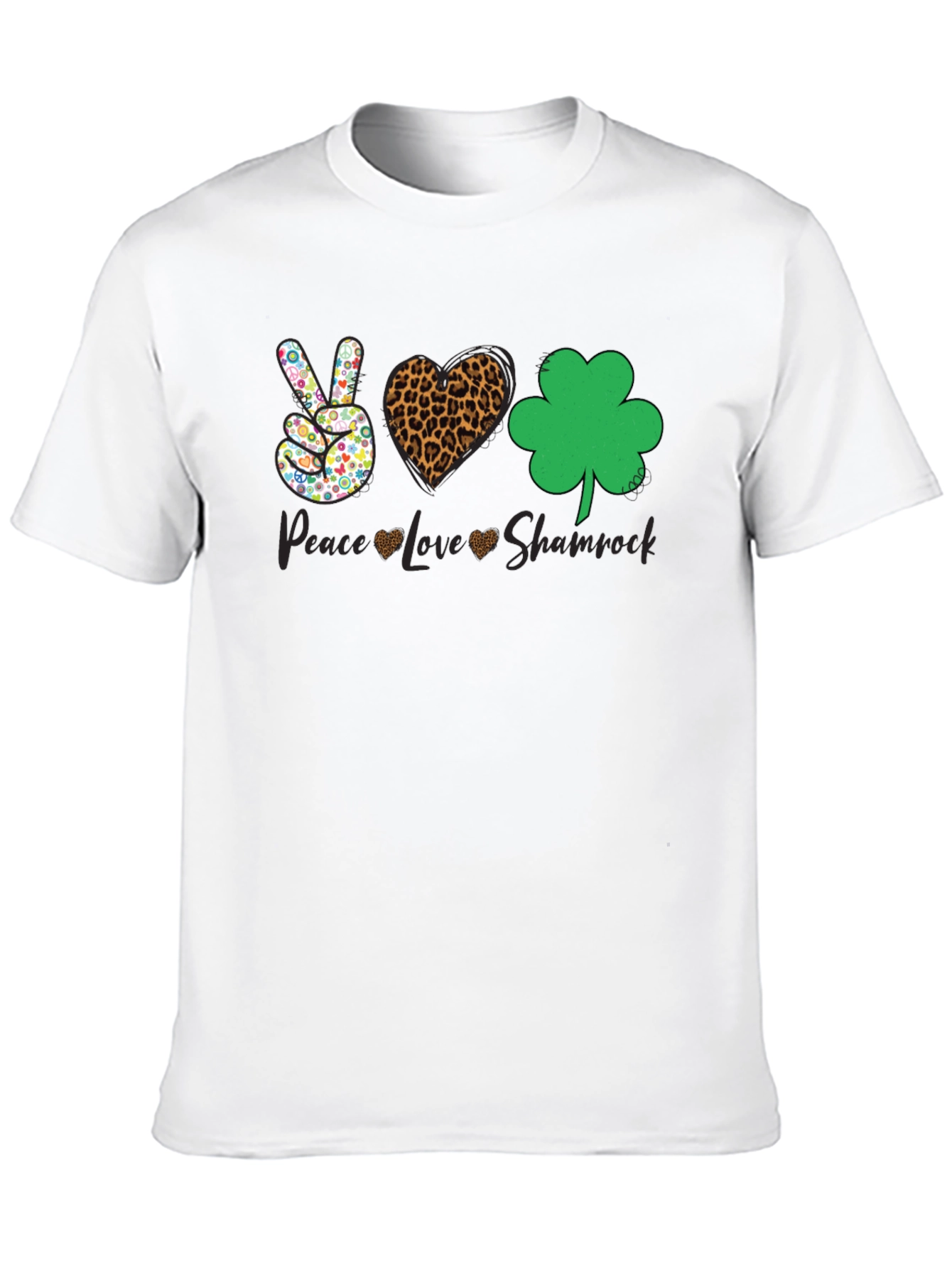 Peace Love Shamrock Graphic Tee