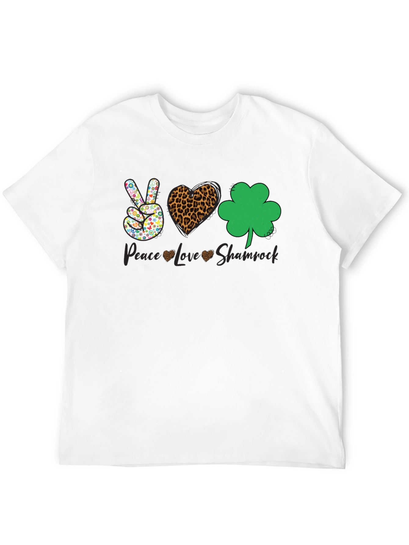 Peace Love Shamrock Graphic Tee