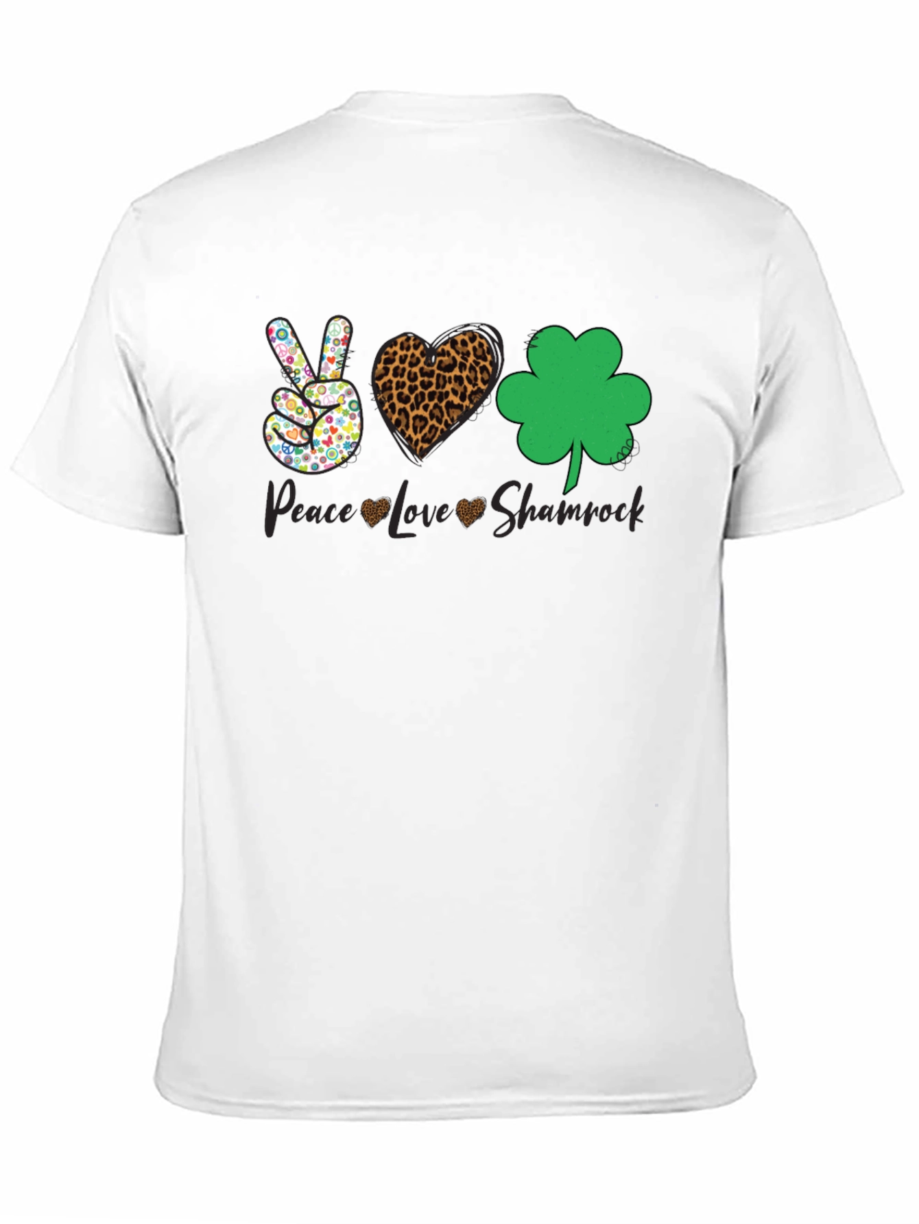 Peace Love Shamrock Graphic Tee
