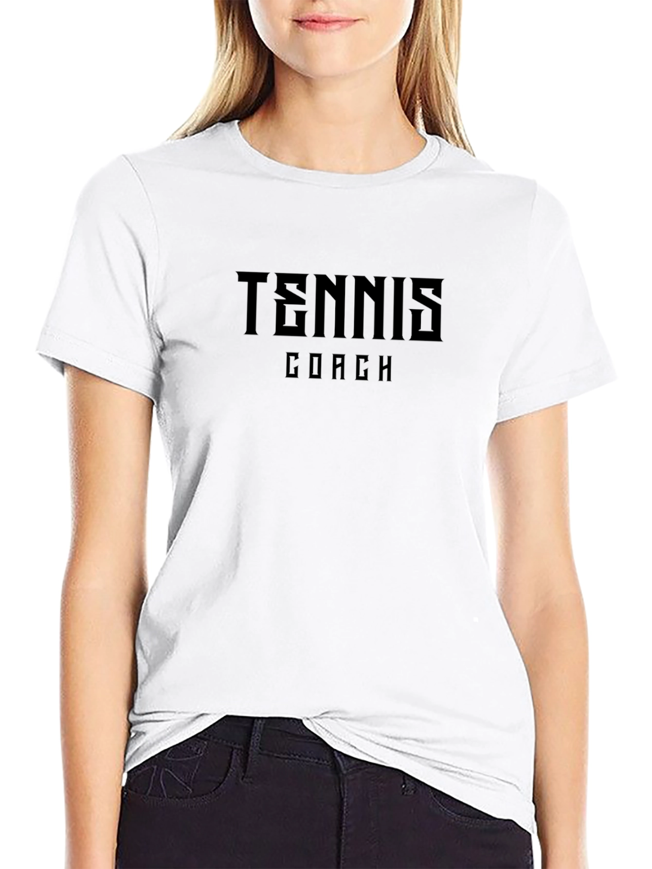 Tennis Coach T-Shirt - Black