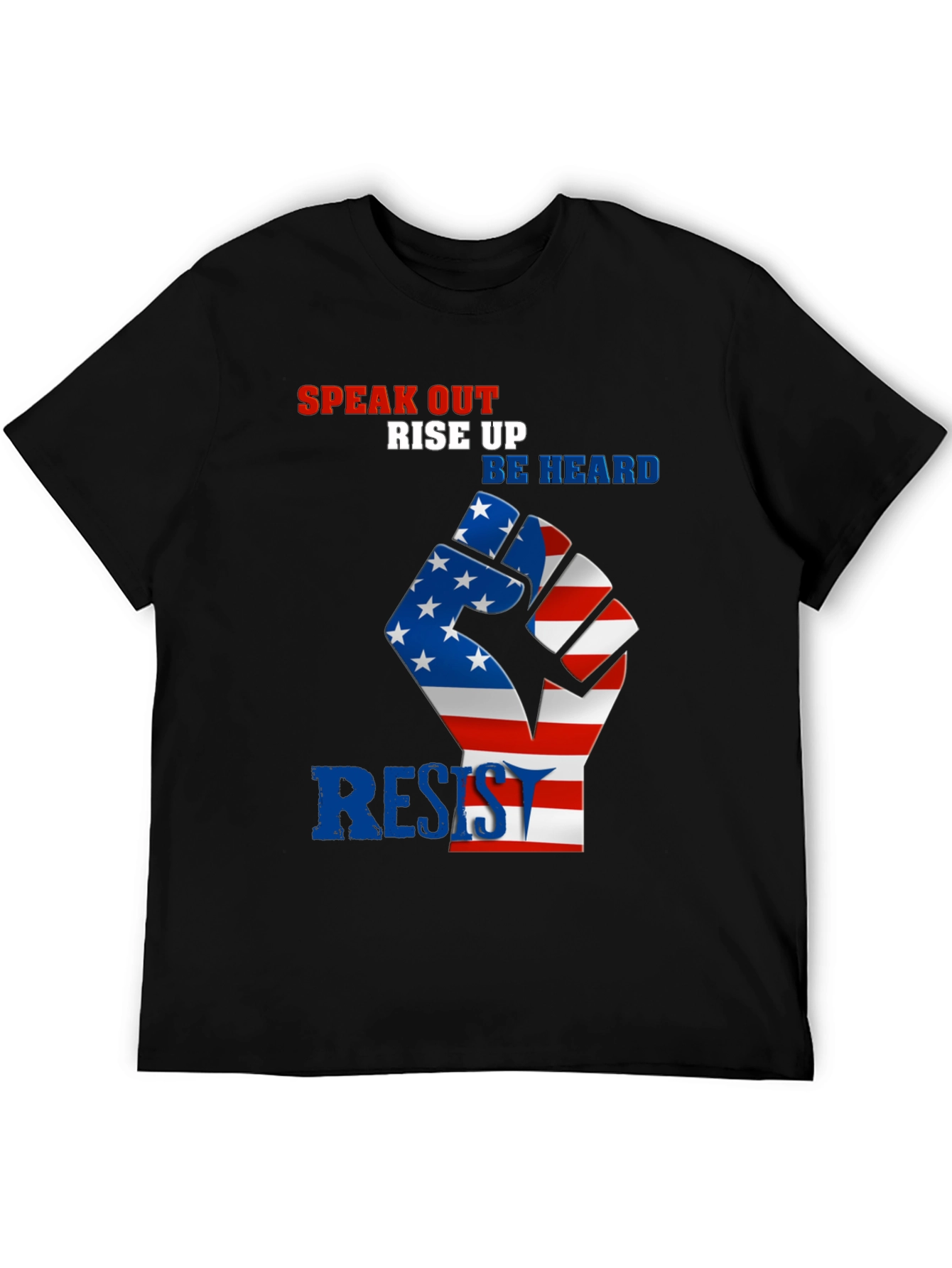 Patriotic Resist Fist Graphic T-Shirt