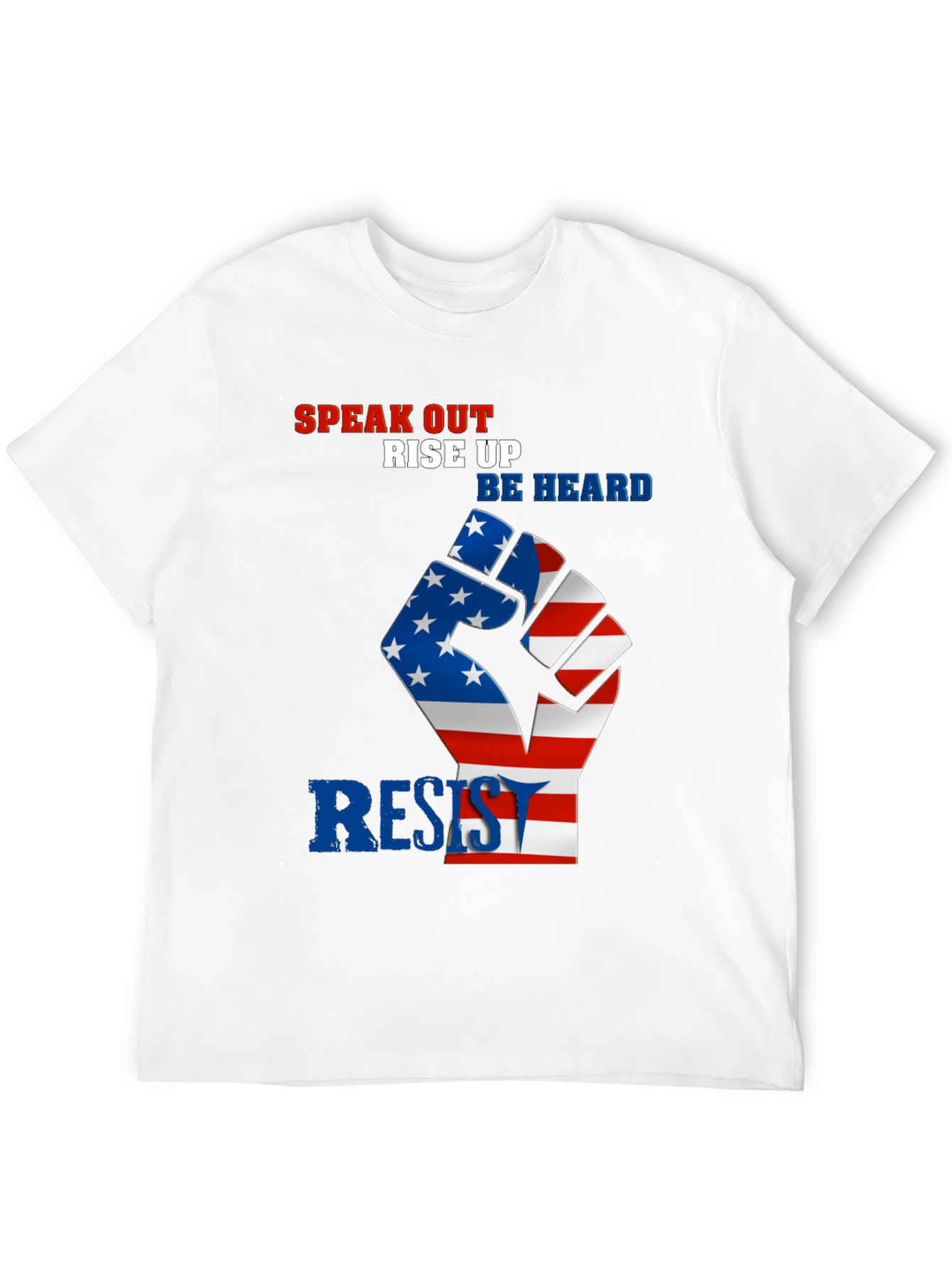 Patriotic Resist Fist Graphic T-Shirt