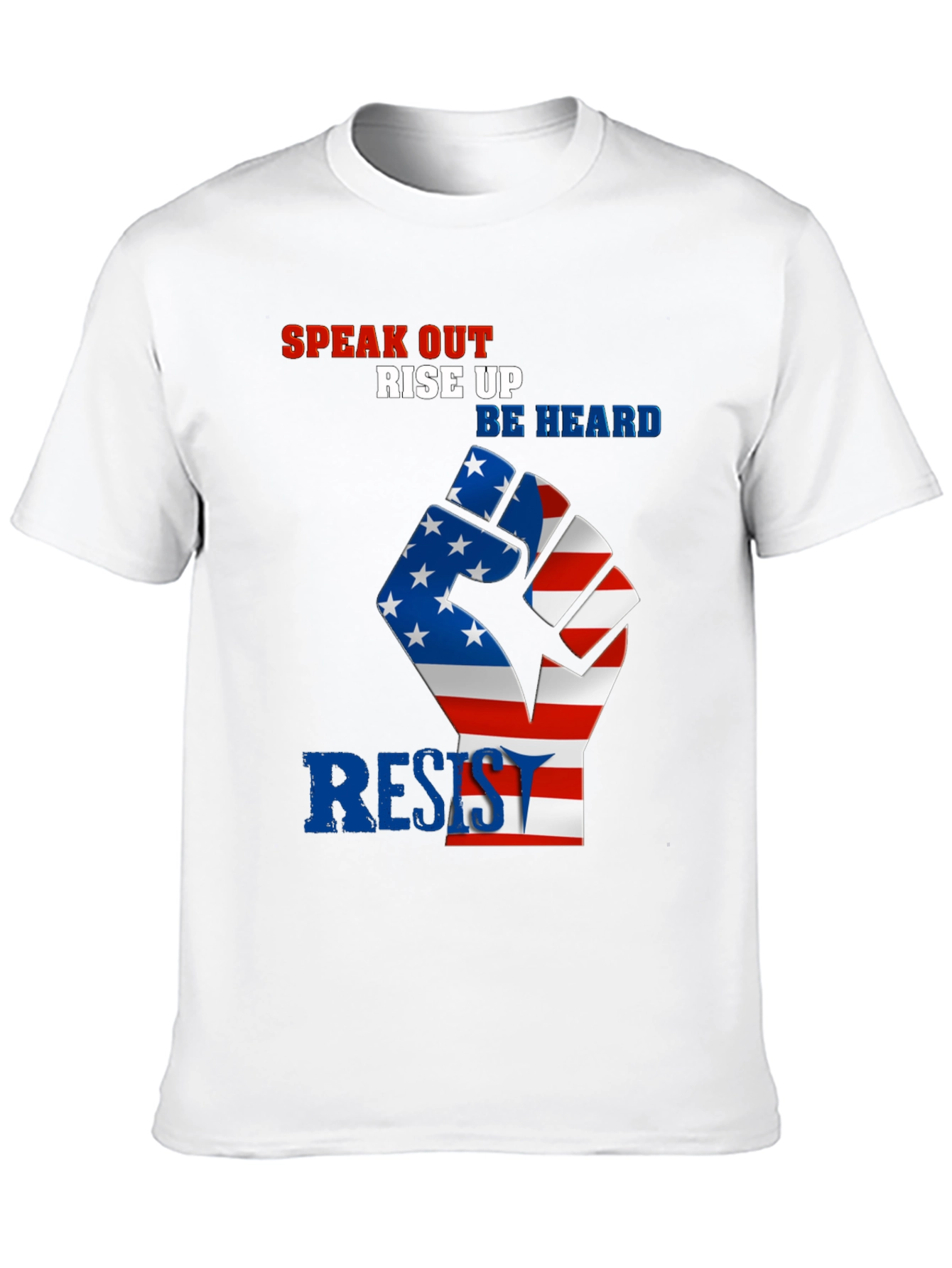 Patriotic Resist Fist Graphic T-Shirt