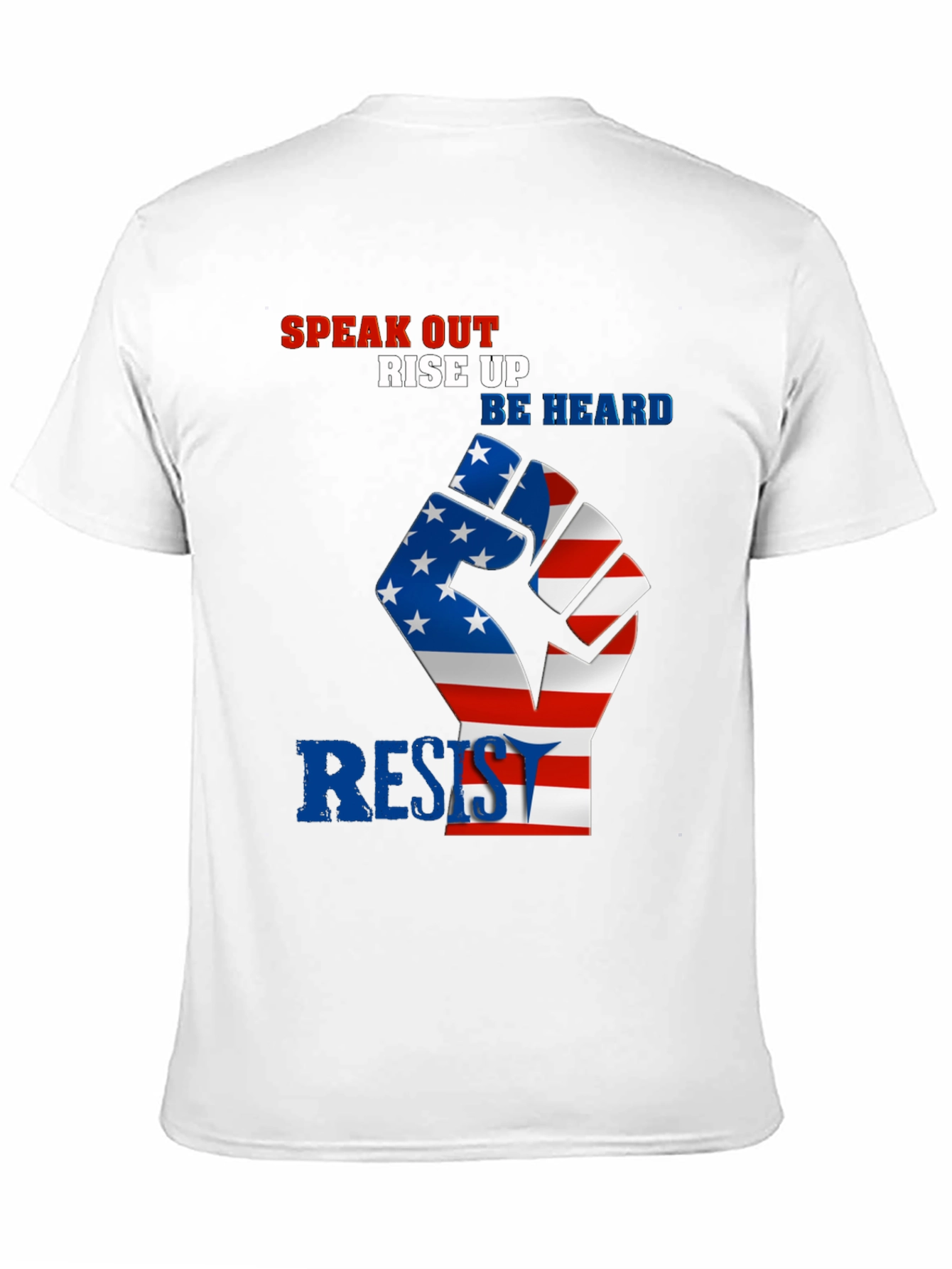 Patriotic Resist Fist Graphic T-Shirt