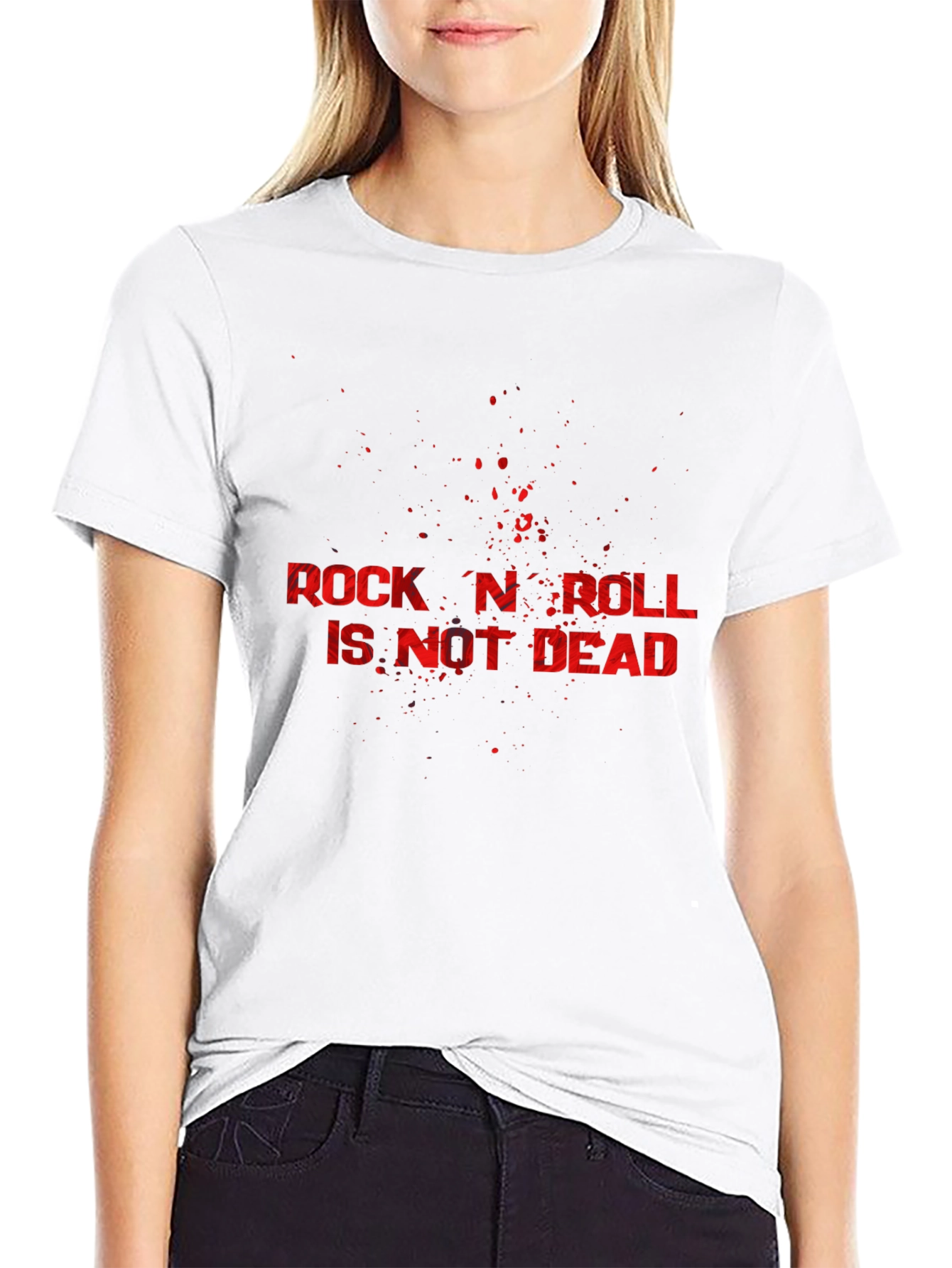 Rock N Roll Is Not Dead Black T-Shirt