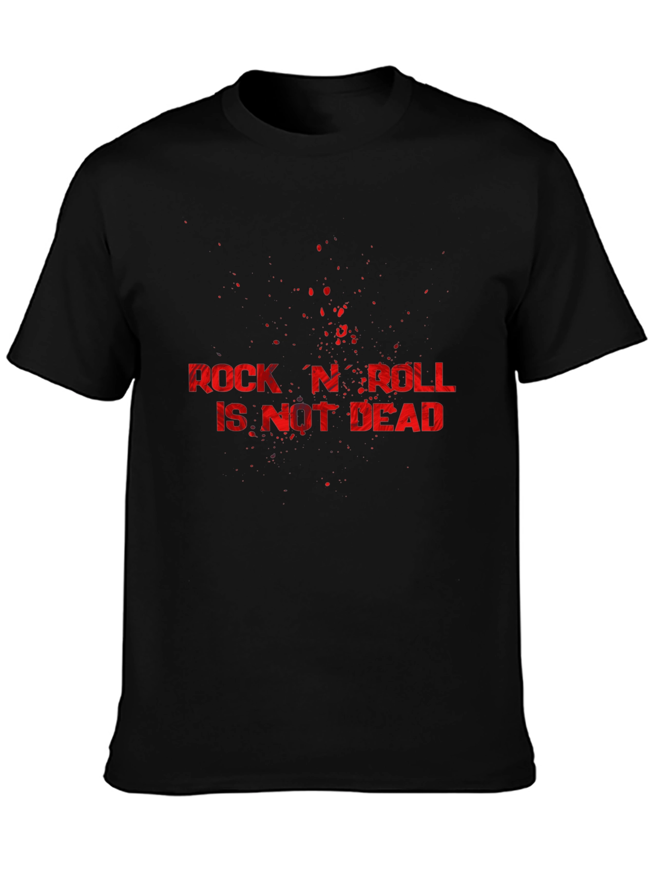Rock N Roll Is Not Dead Black T-Shirt