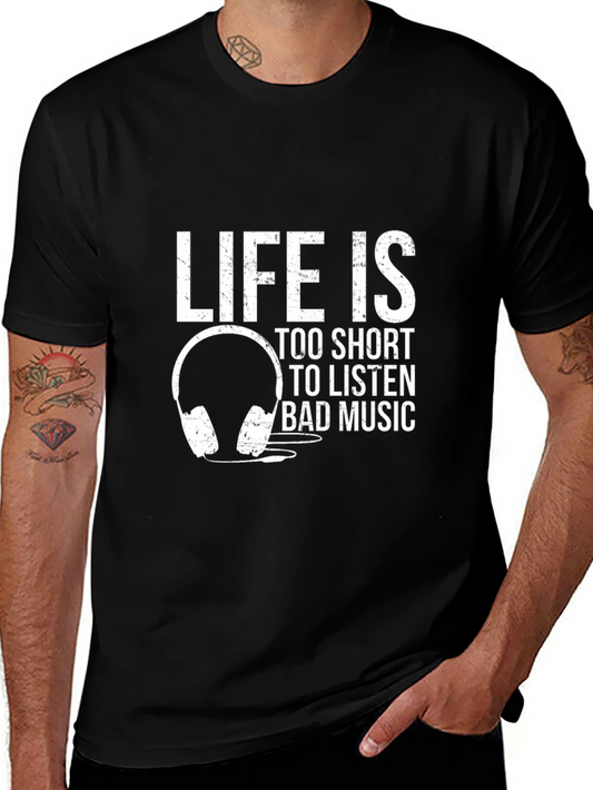 Life Is Too Short Music T-Shirt