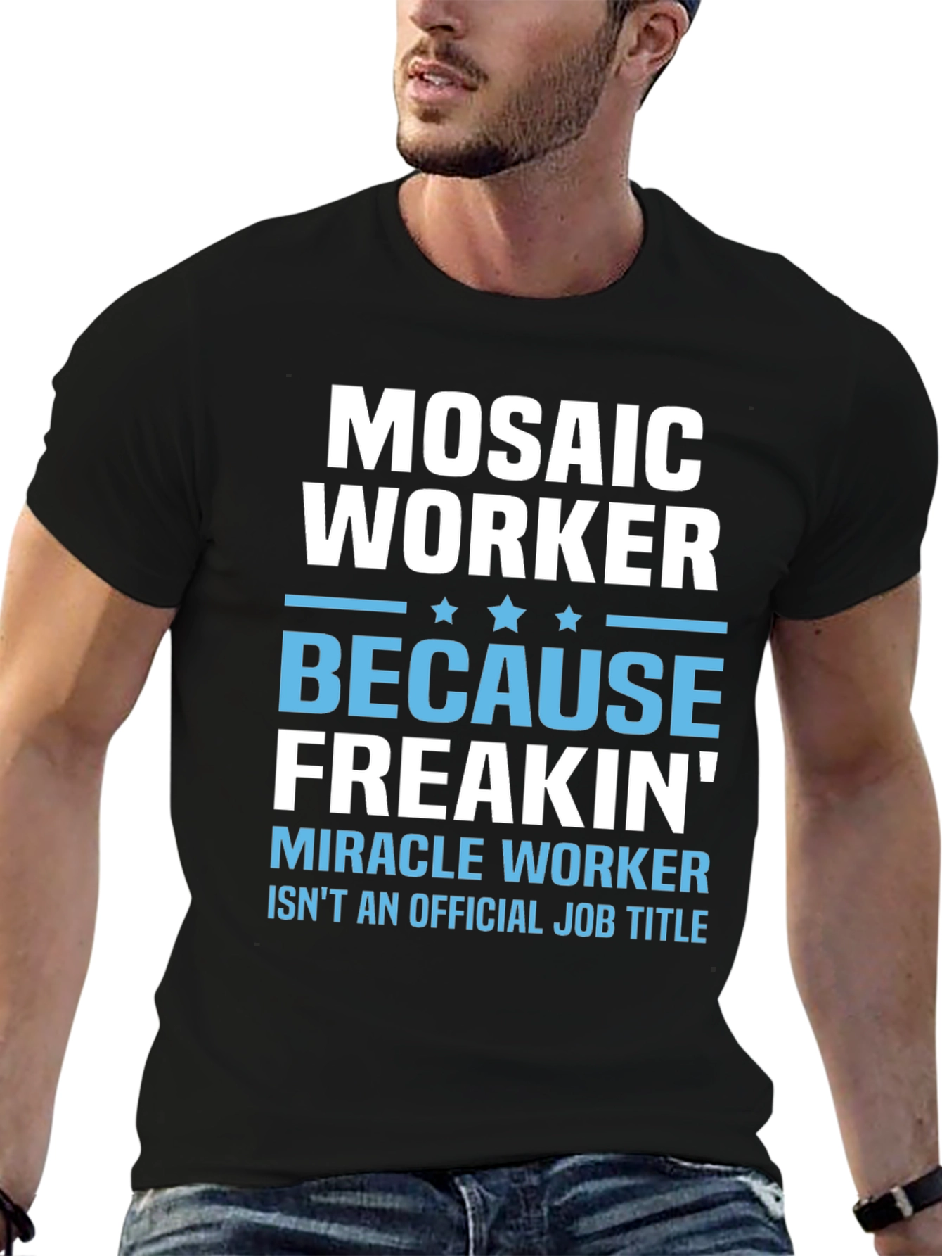 Mosaic Worker Funny Job Title T-Shirt