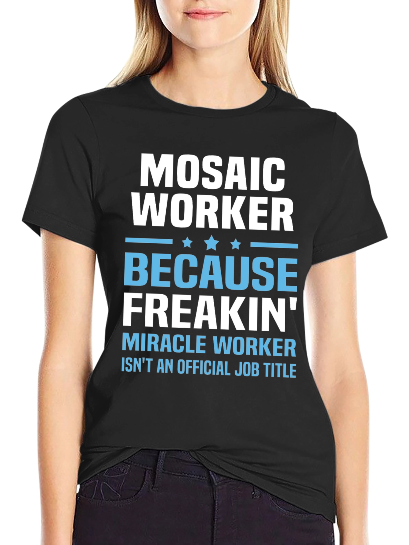 Mosaic Worker Funny Job Title T-Shirt
