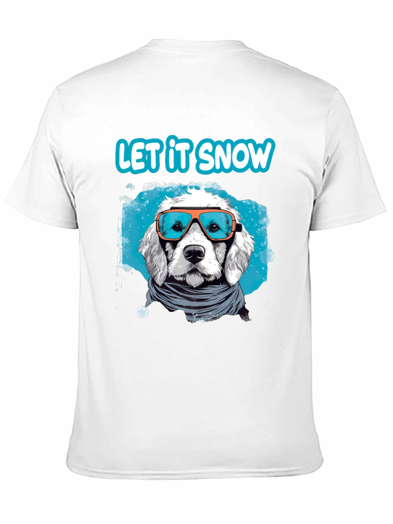 Let it Snow Dog T-Shirt - Winter Holiday Apparel