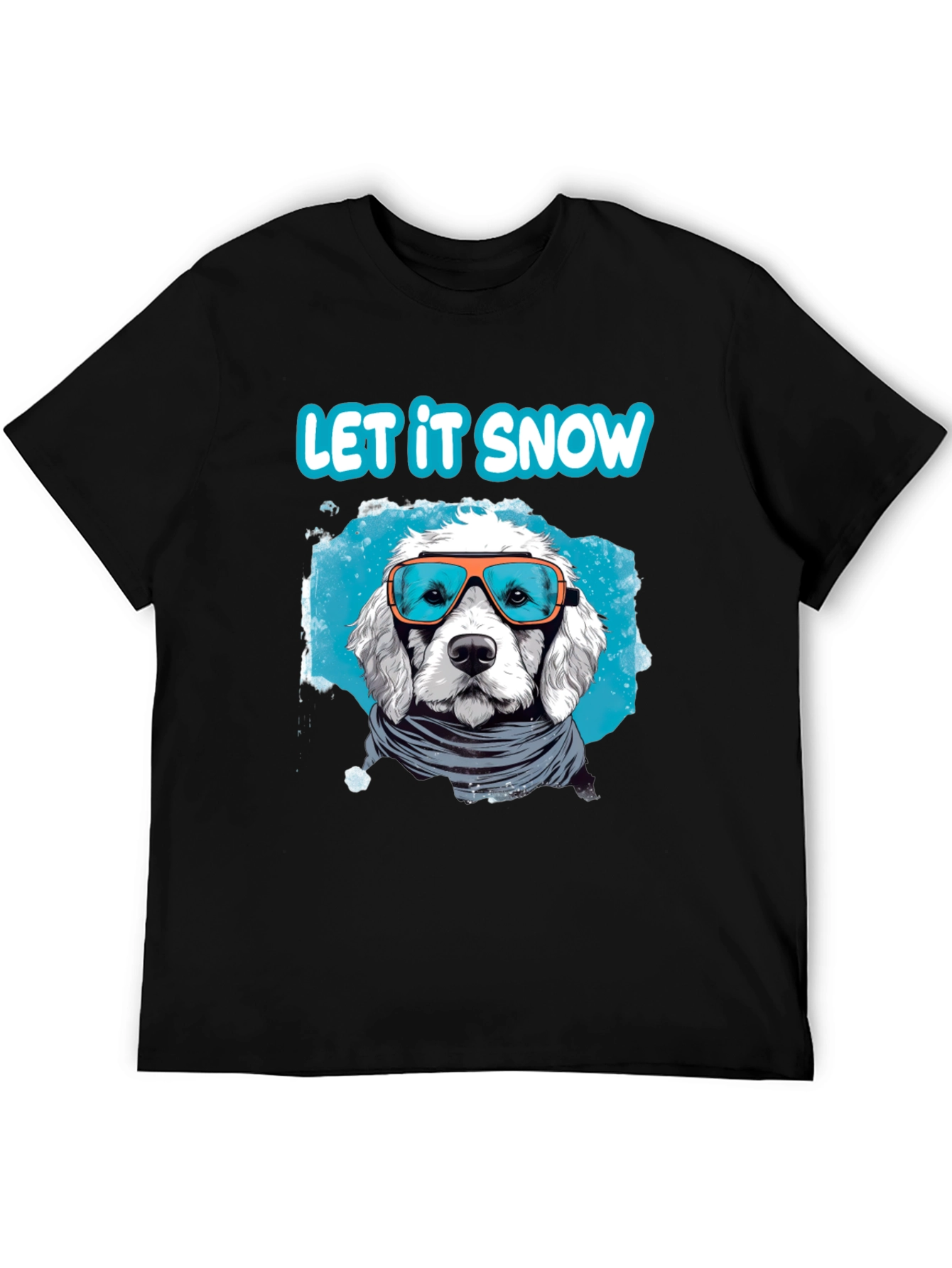 Let it Snow Dog T-Shirt - Winter Holiday Apparel