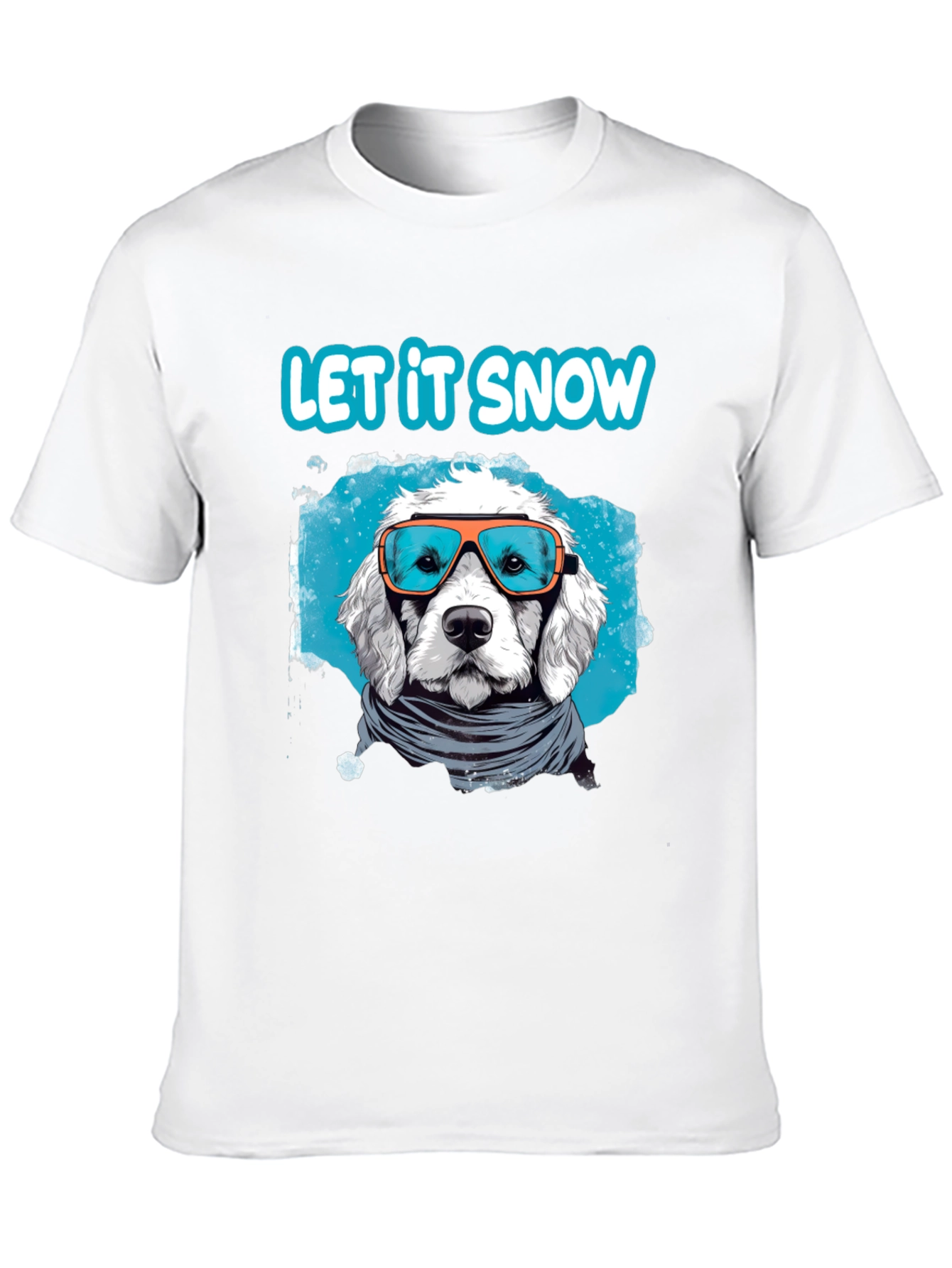 Let it Snow Dog T-Shirt - Winter Holiday Apparel