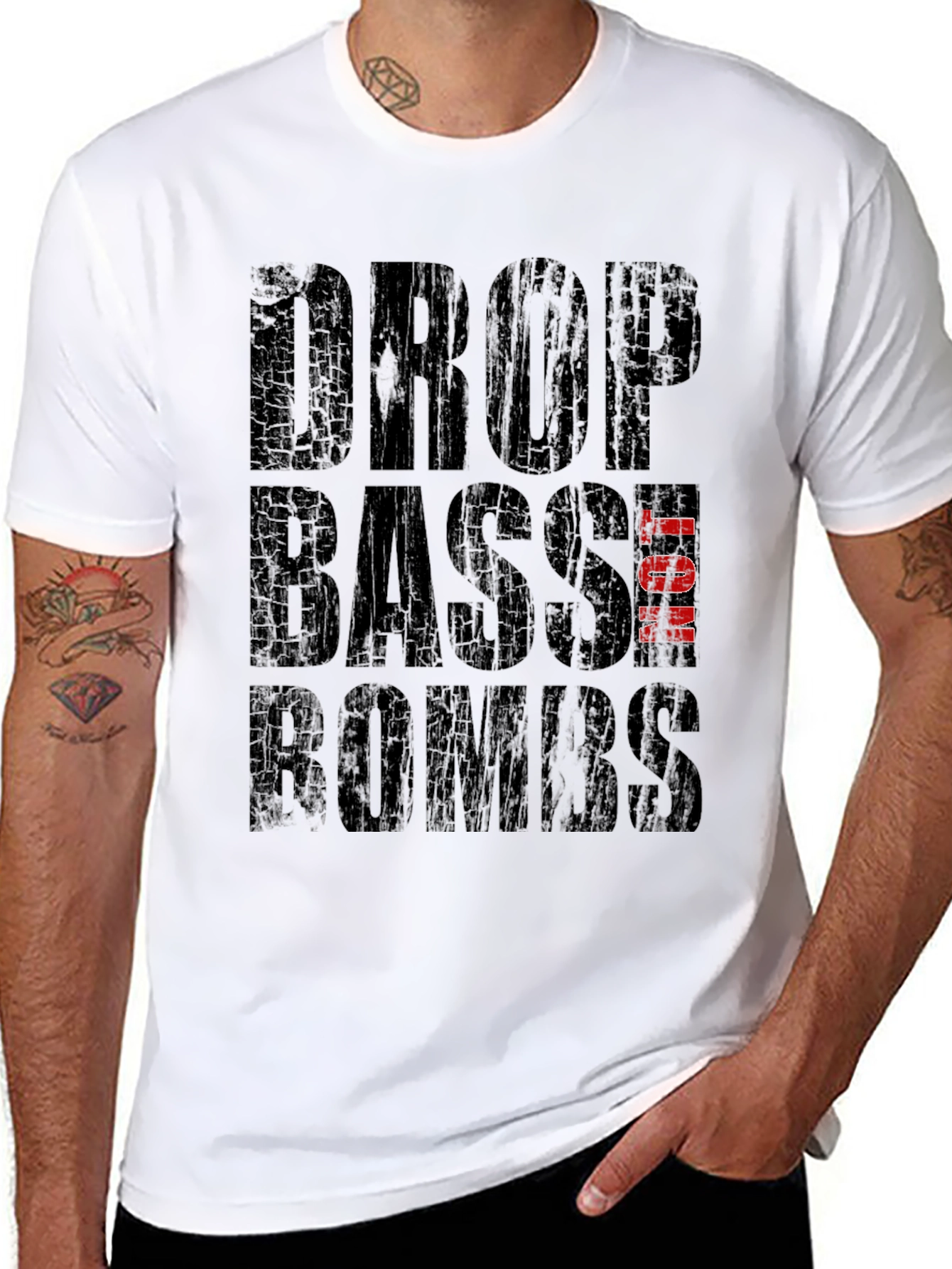 Drop Bass Bombs Graphic Tee - Black