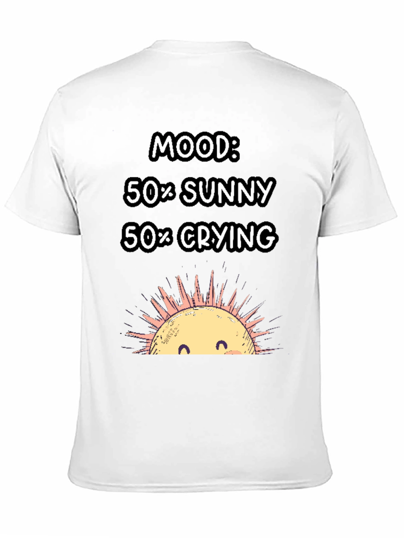 Mood 50% Sunny 50% Crying Graphic T-Shirt