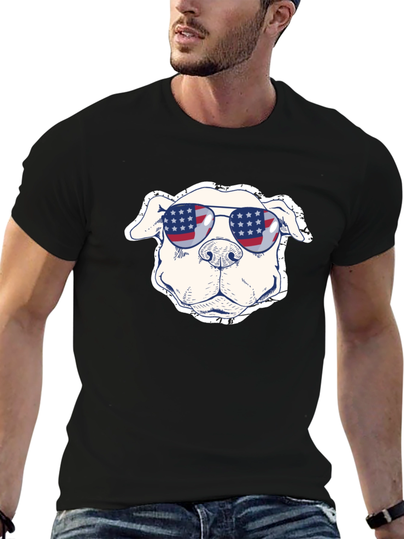 Patriotic Pitbull T-Shirt