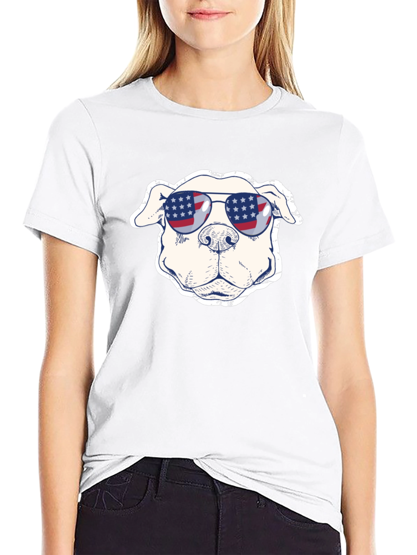 Patriotic Pitbull T-Shirt