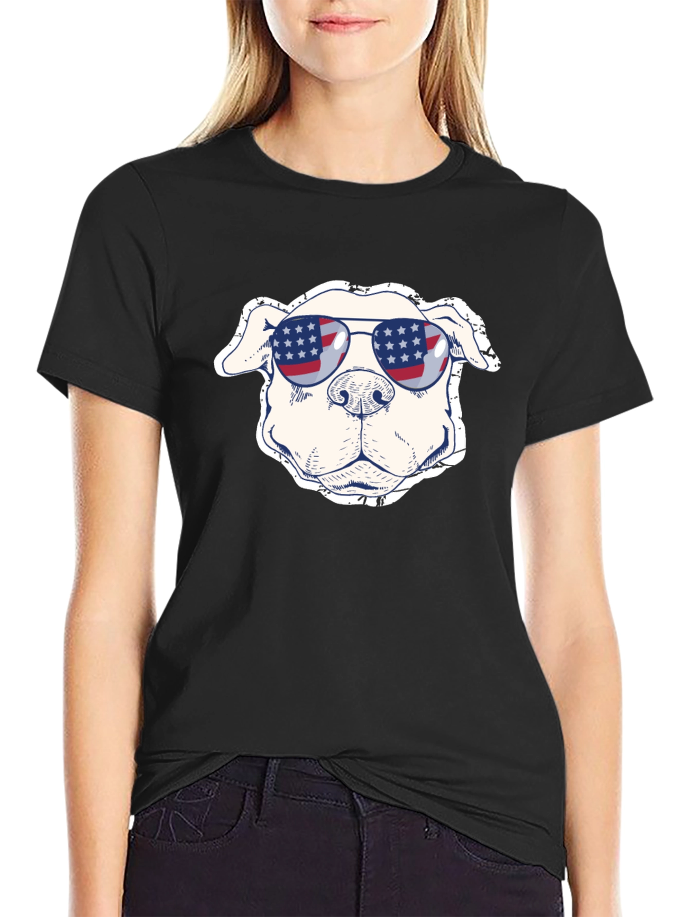Patriotic Pitbull T-Shirt