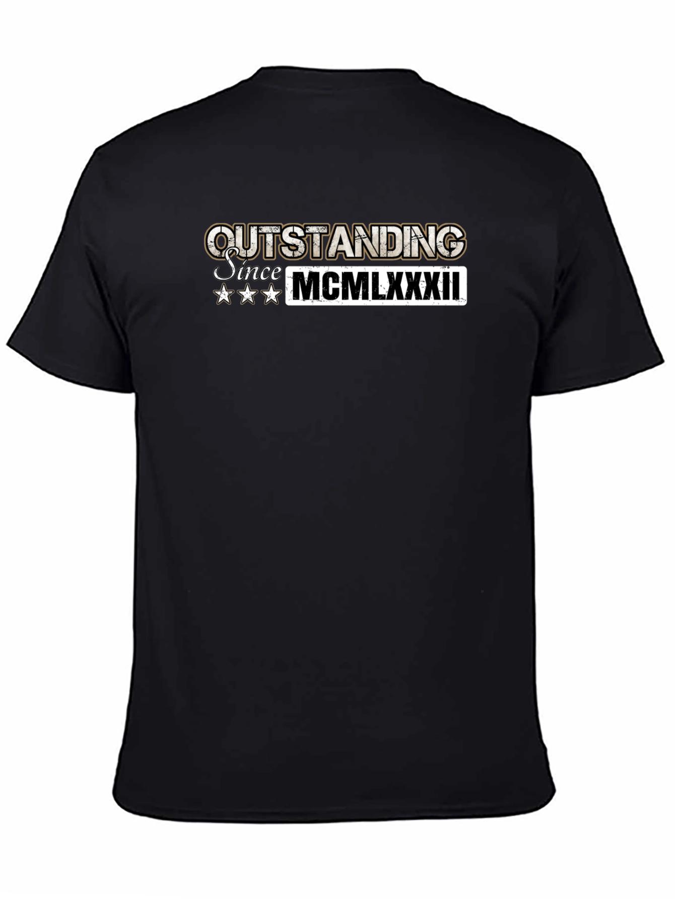 Outstanding Since 1982 Mens Black T-Shirt