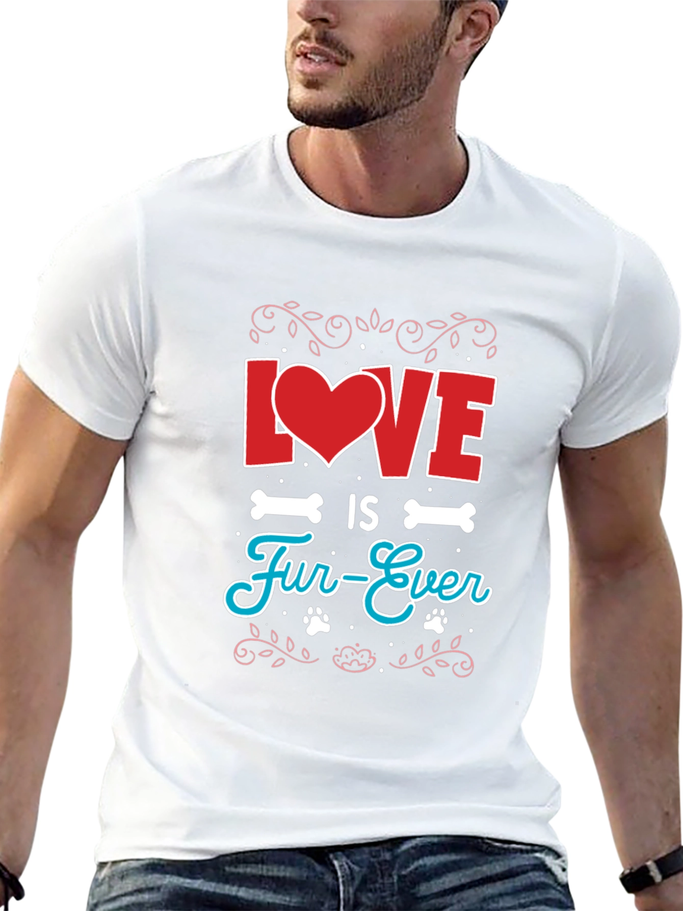 Love is Fur-Ever Graphic T-Shirt