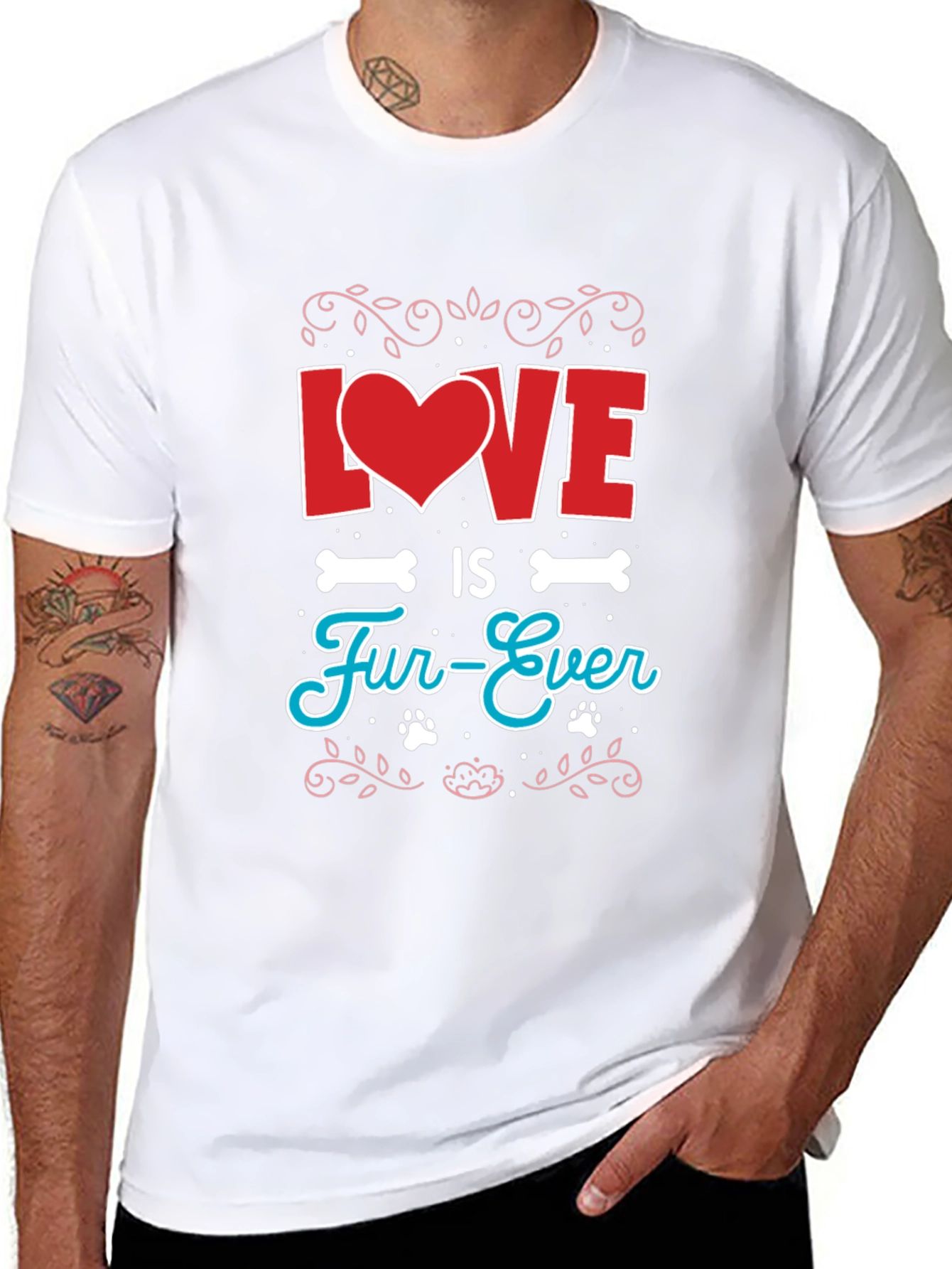 Love is Fur-Ever Graphic T-Shirt
