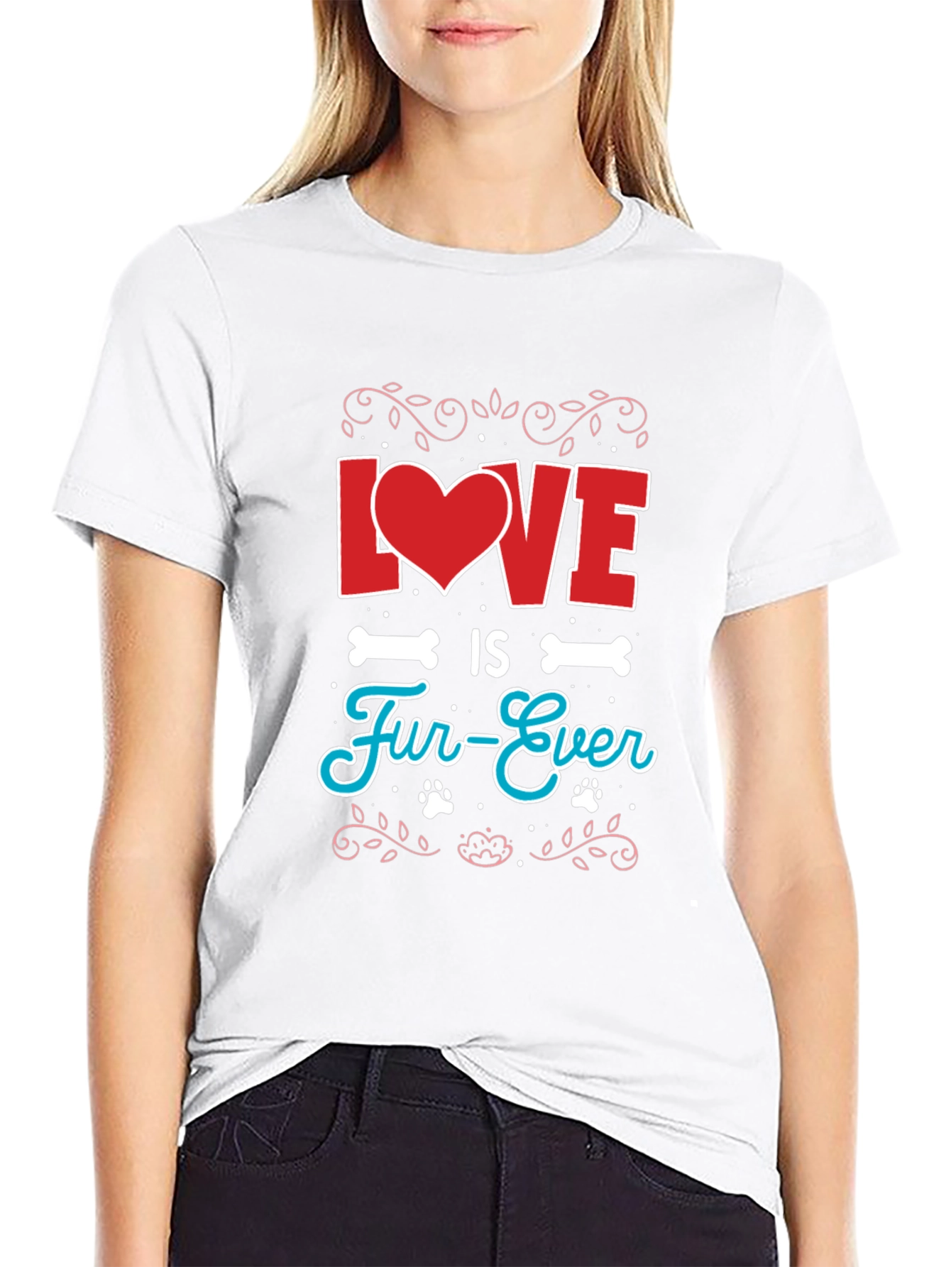Love is Fur-Ever Graphic T-Shirt