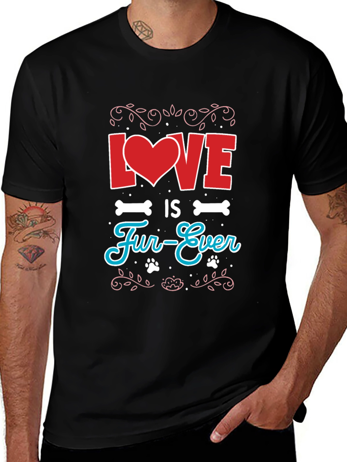 Love is Fur-Ever Graphic T-Shirt