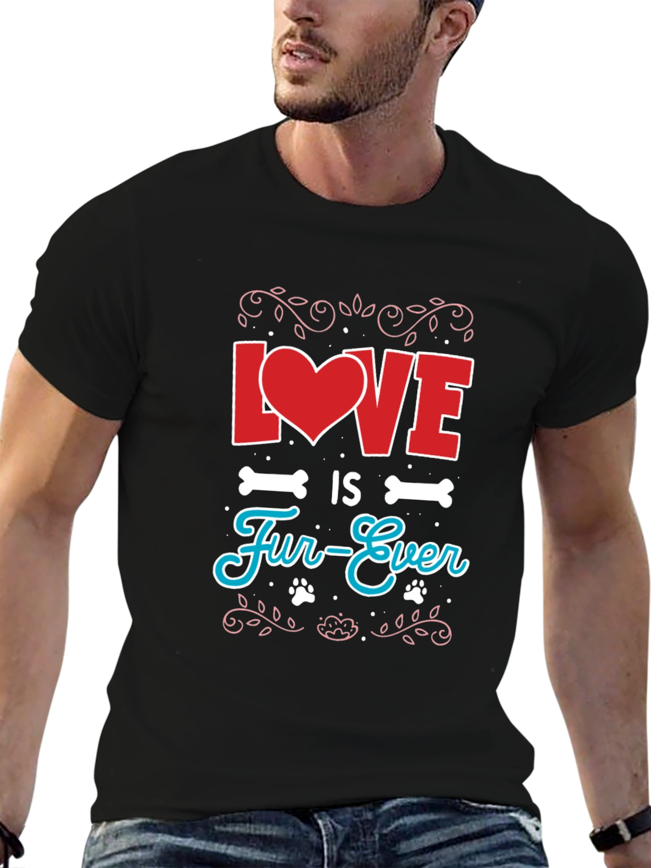 Love is Fur-Ever Graphic T-Shirt