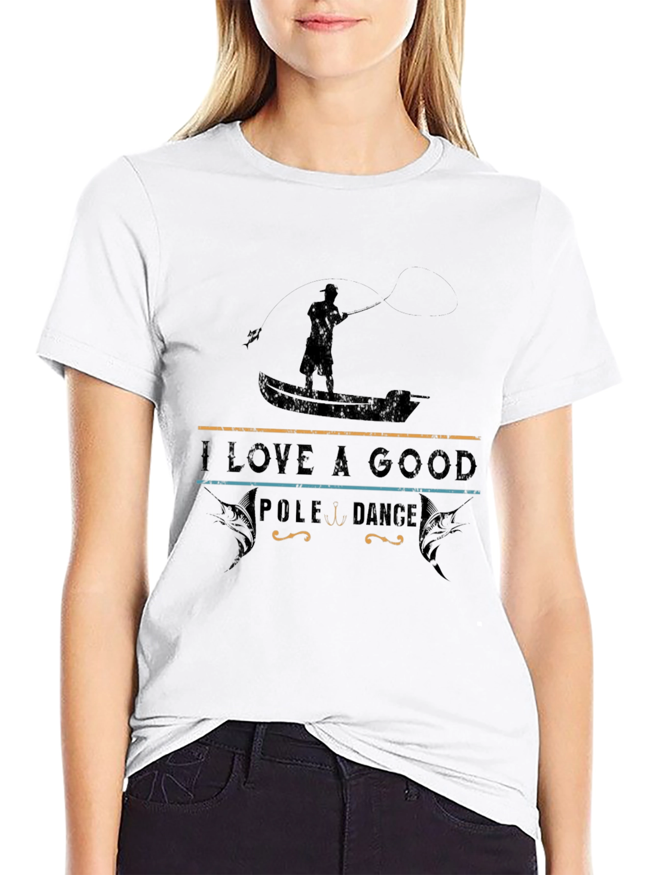 I Love a Good Pole Dance Funny Fishing T-Shirt
