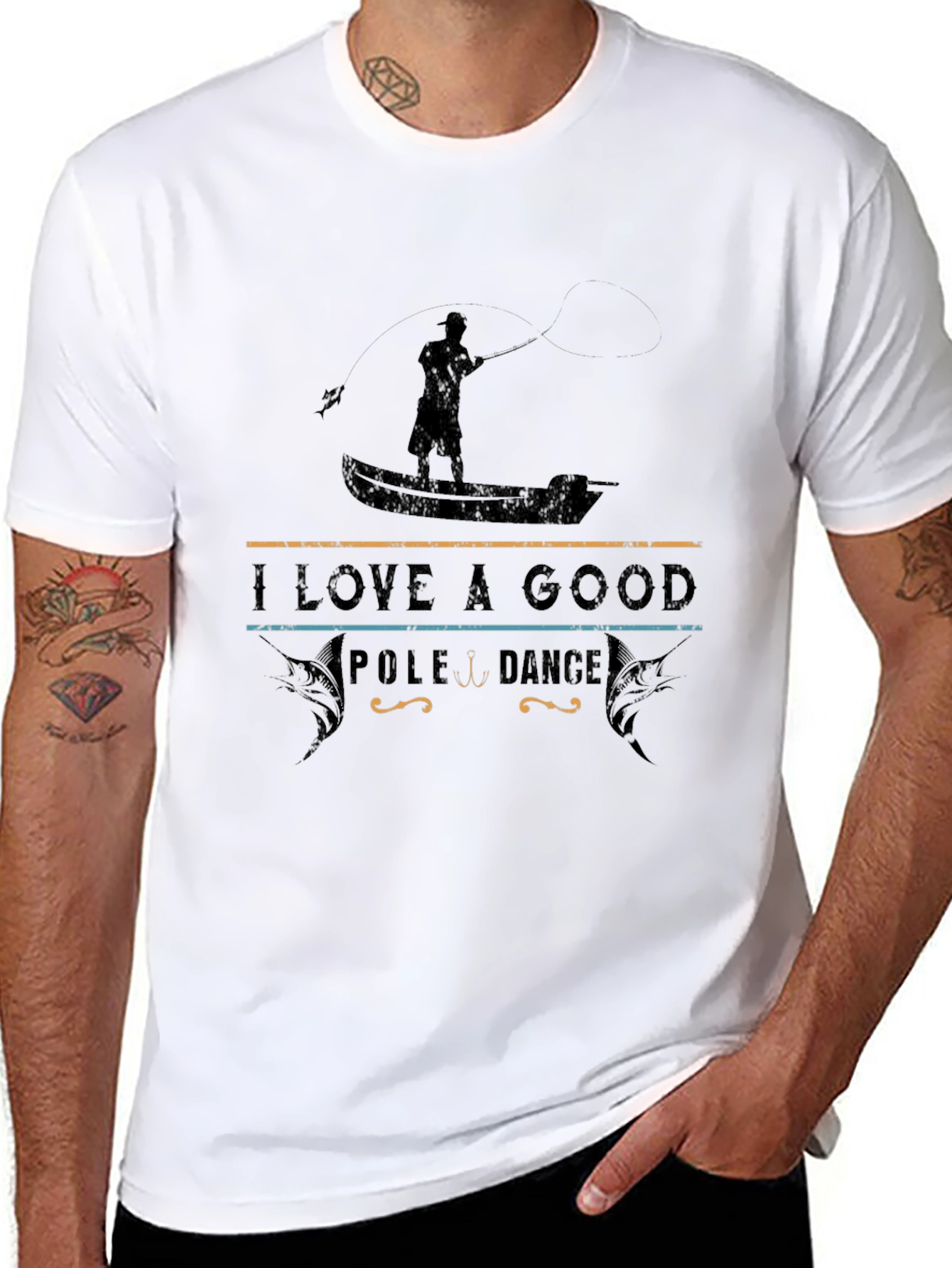 I Love a Good Pole Dance Funny Fishing T-Shirt