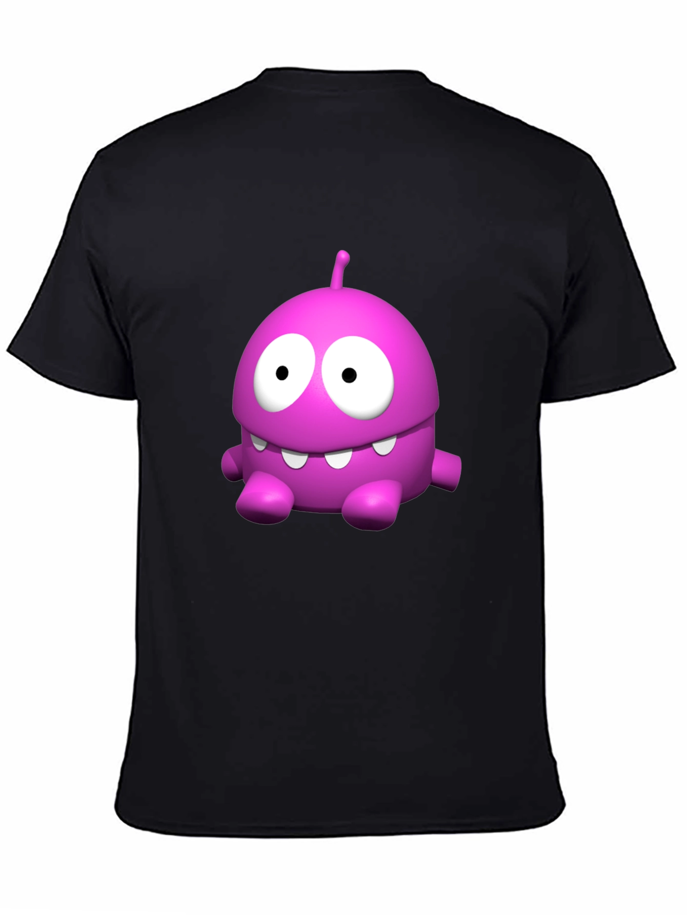 Funny Pink Monster Graphic T-Shirt