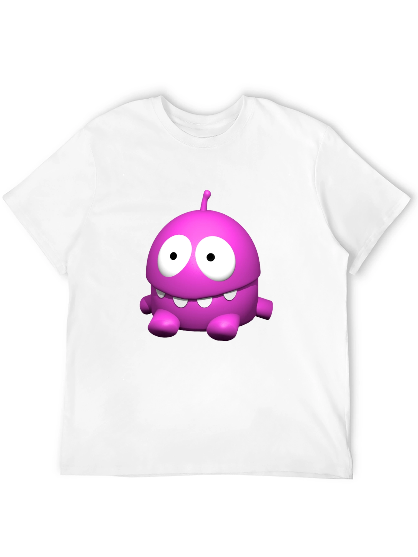Funny Pink Monster Graphic T-Shirt