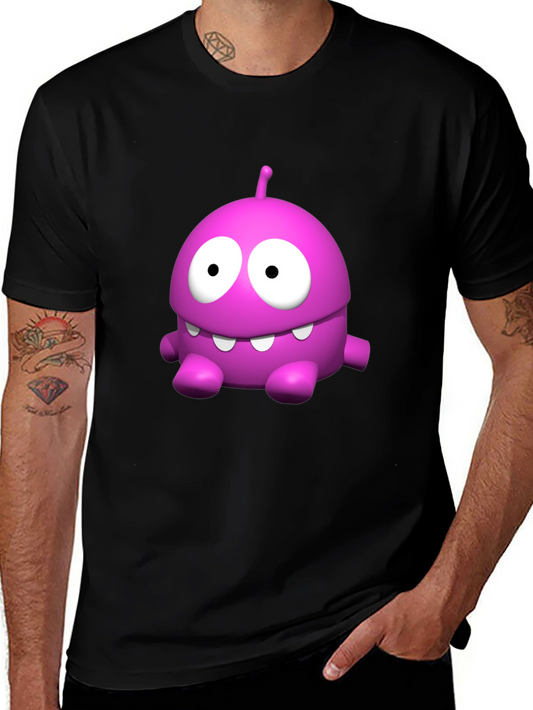 Funny Pink Monster Graphic T-Shirt