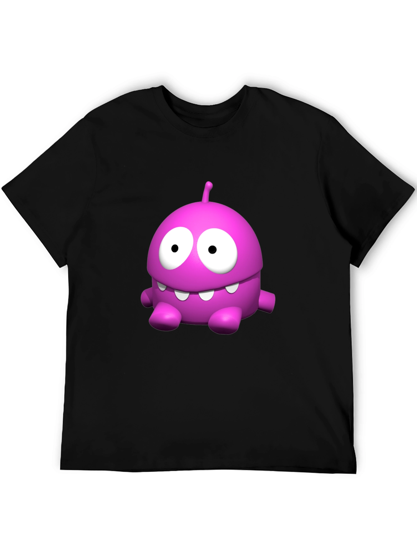 Funny Pink Monster Graphic T-Shirt