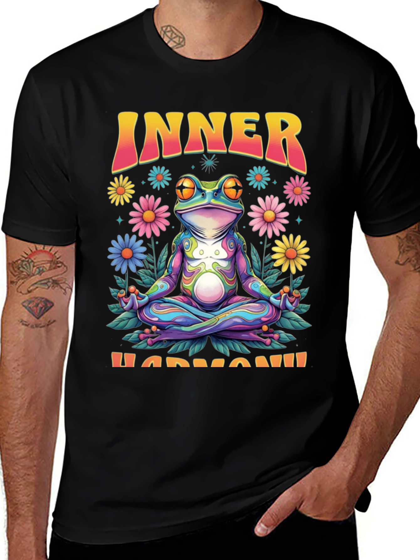 Inner Harmony Frog Graphic T-Shirt