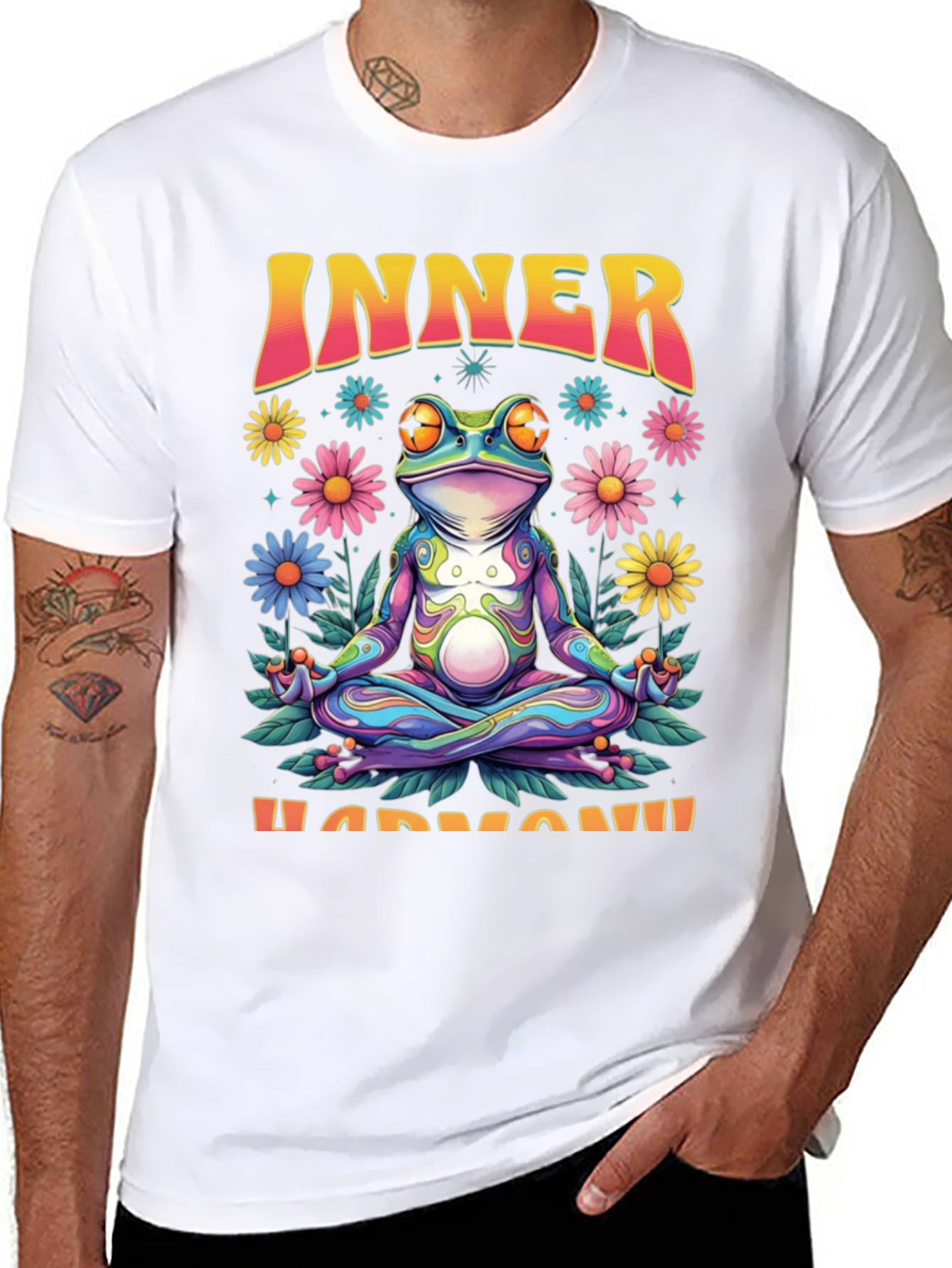 Inner Harmony Frog Graphic T-Shirt
