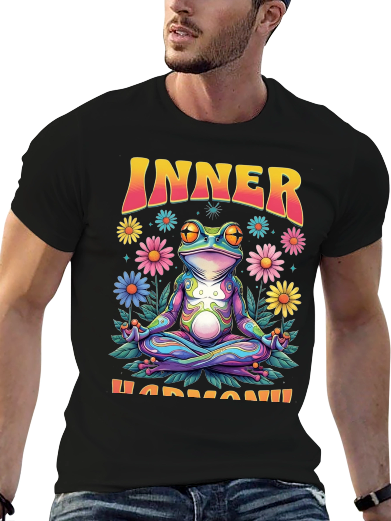 Inner Harmony Frog Graphic T-Shirt
