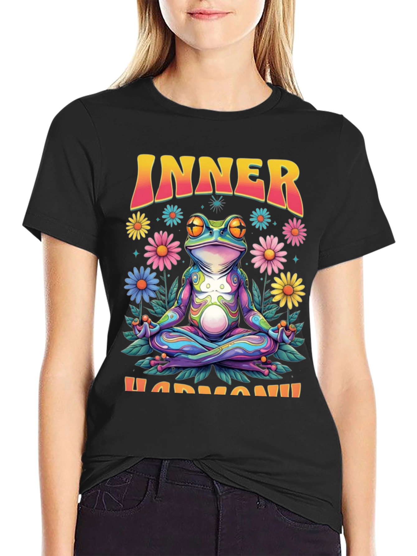 Inner Harmony Frog Graphic T-Shirt