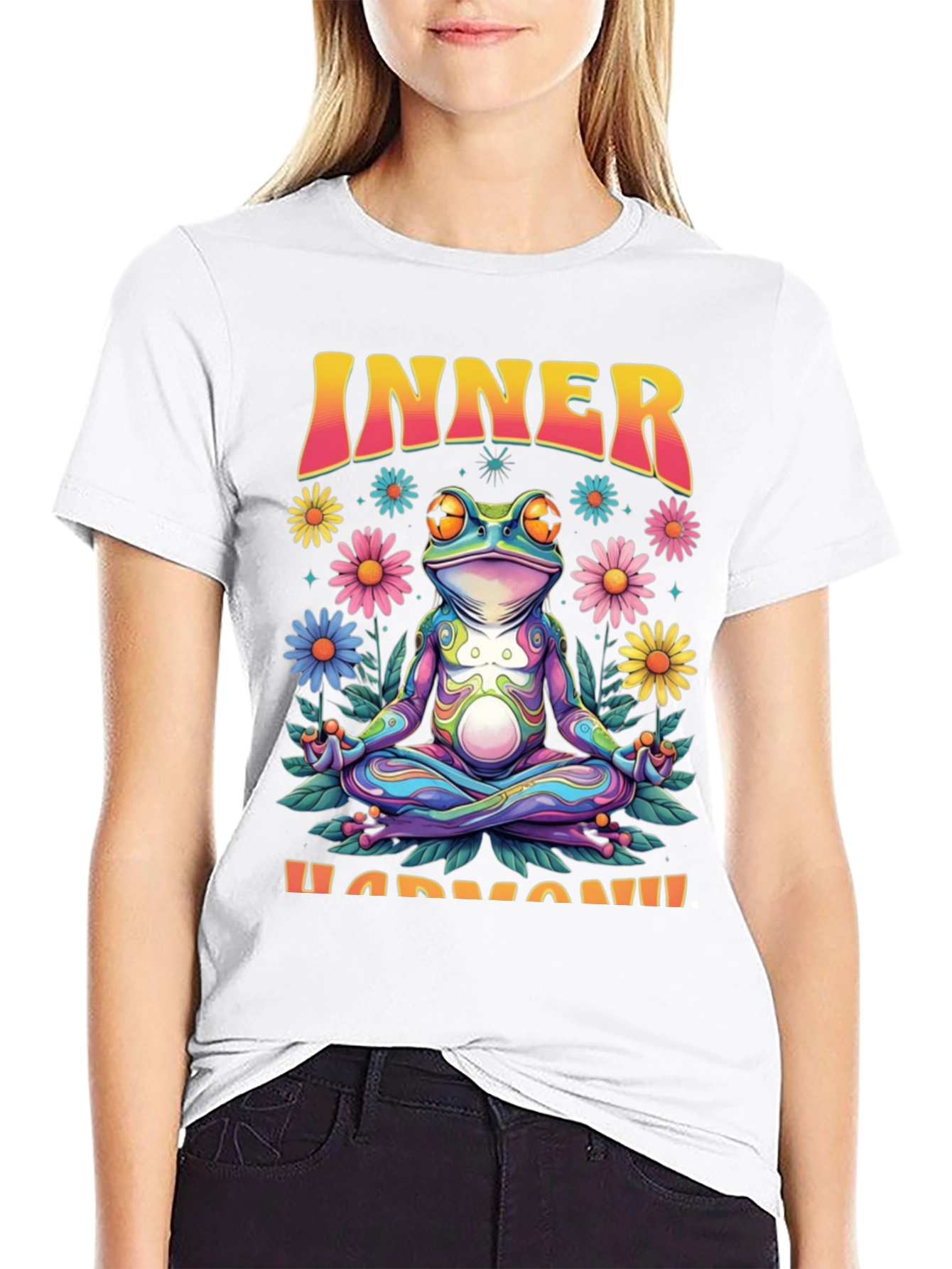 Inner Harmony Frog Graphic T-Shirt